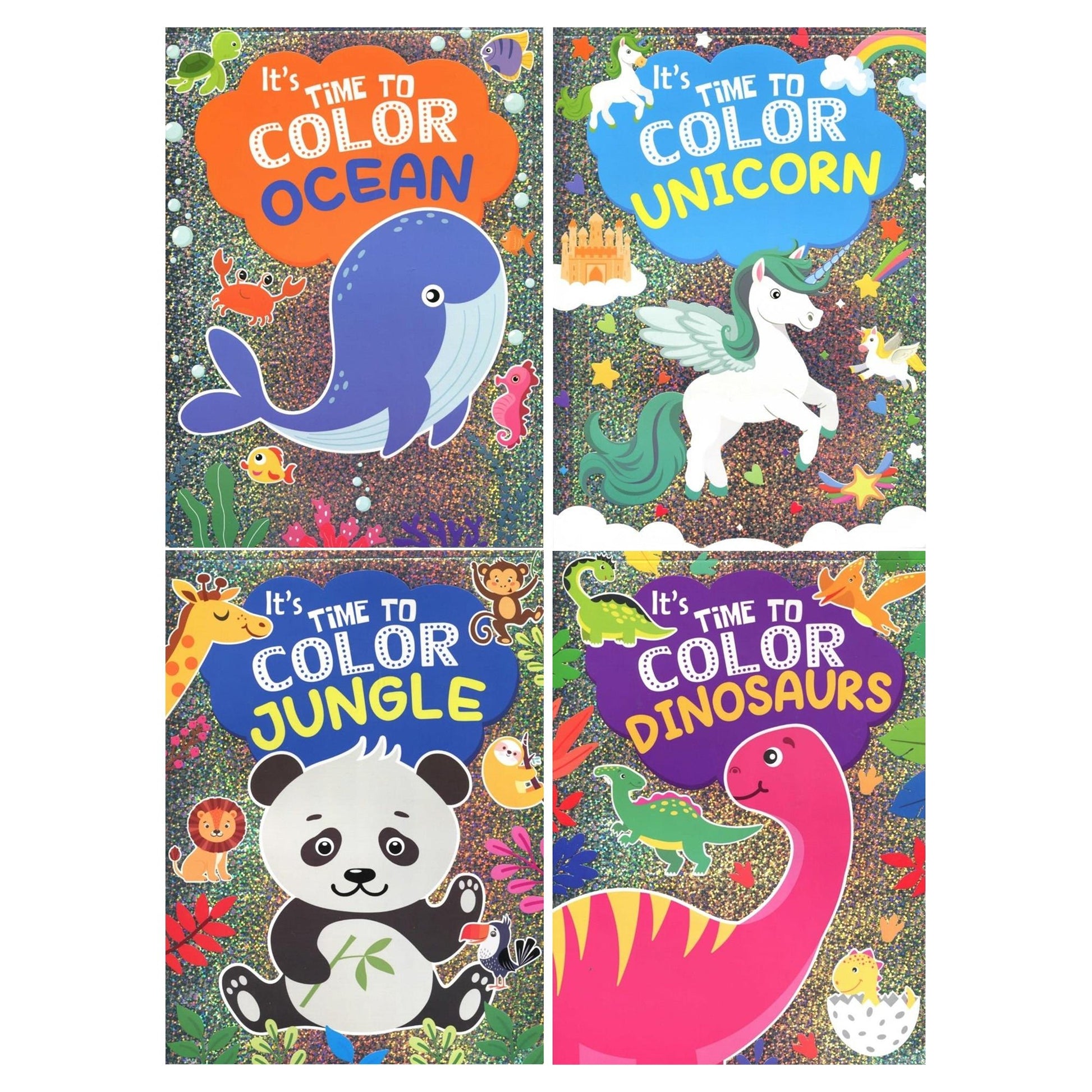 It'S Time To Color Books - 4 Asst. - Mastermind Toys___248756