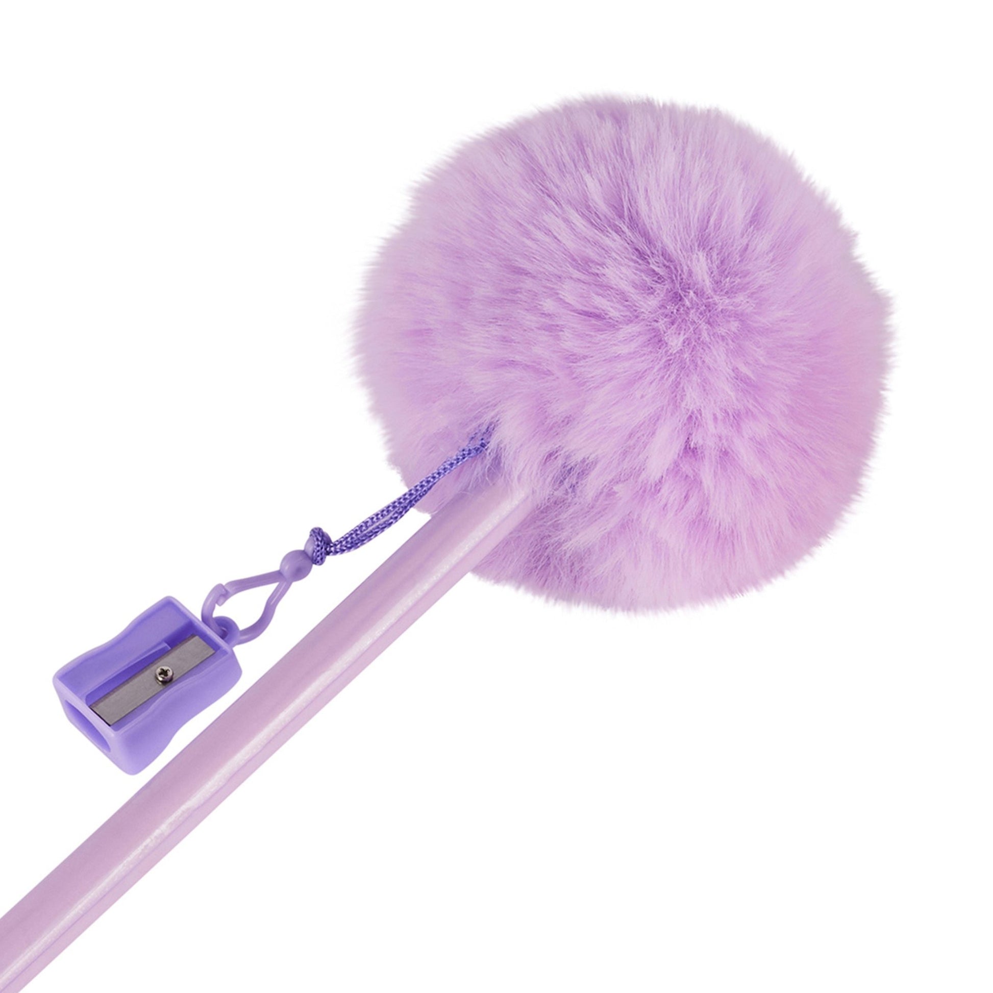 Jumbo Pom Pom Pencil W/ Sharpener Assorted - Mastermind Toys___236762