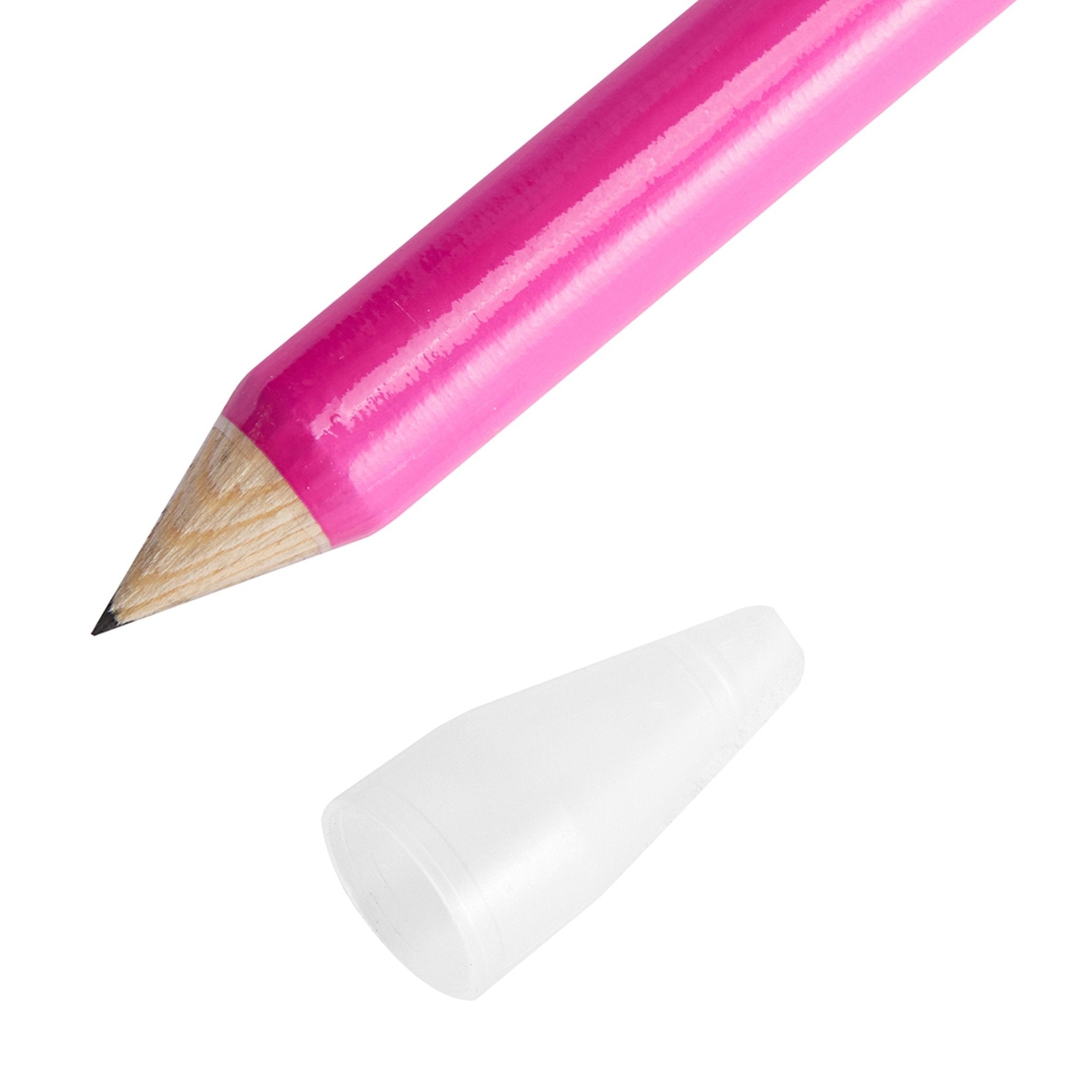 Jumbo Pom Pom Pencil W/ Sharpener Assorted - Mastermind Toys___236762