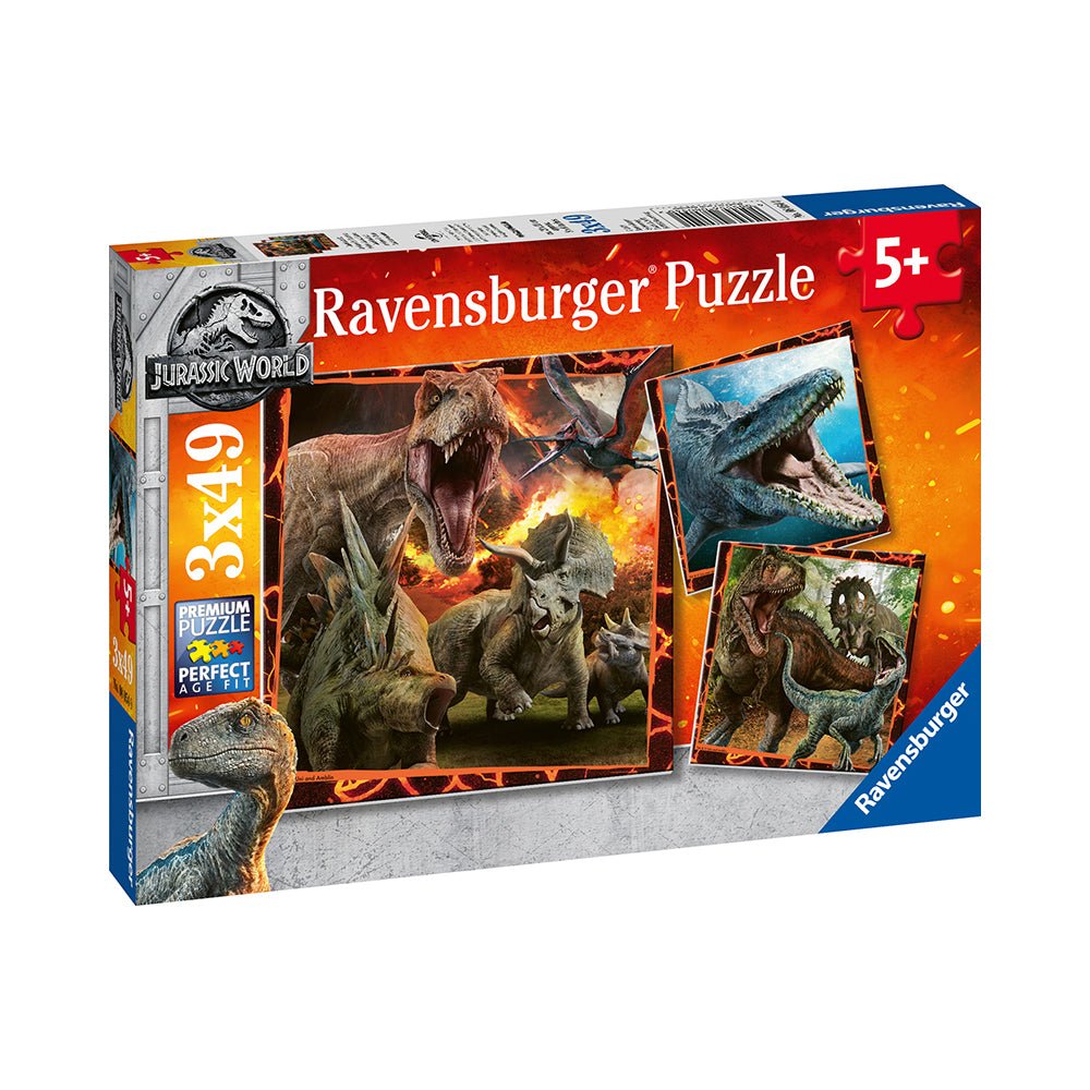 Jurassic World: Instinct to Hunt 3 x 49pc Puzzles - Mastermind Toys___226947