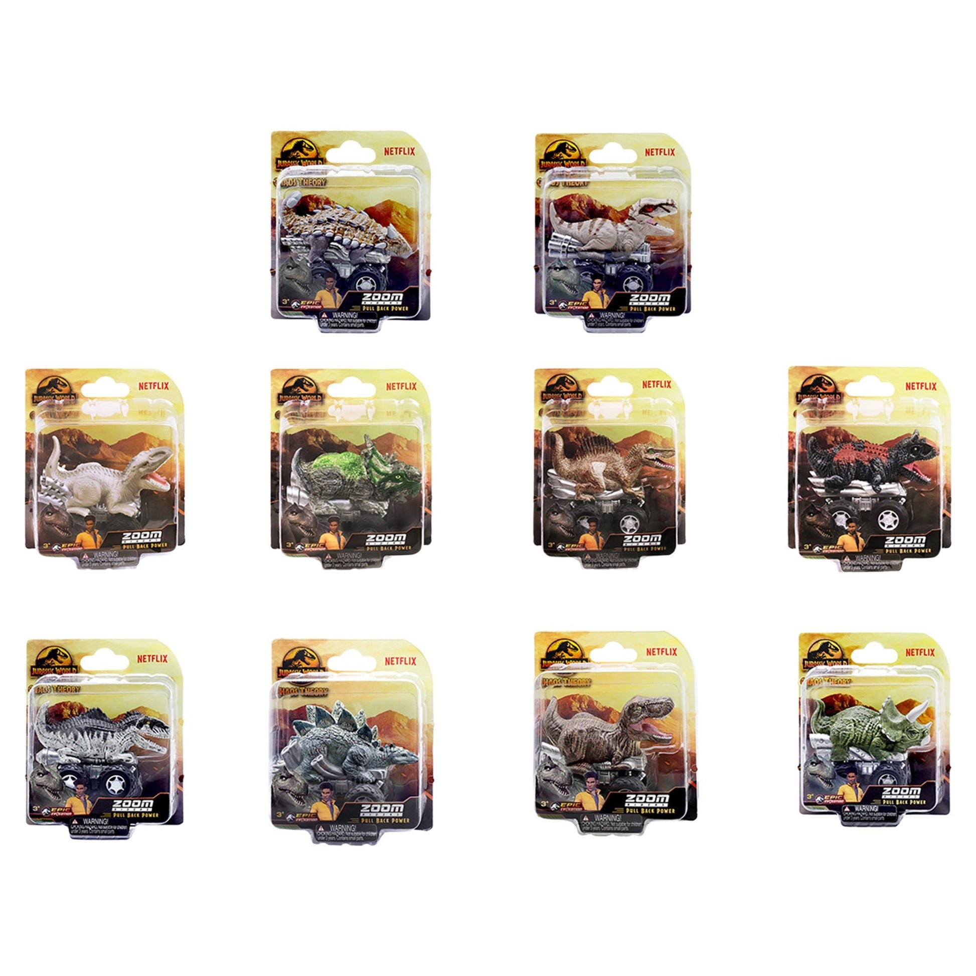 Jurassic World Rebirth Zoom Riders 1 - piece Blister - Mastermind Toys___249096