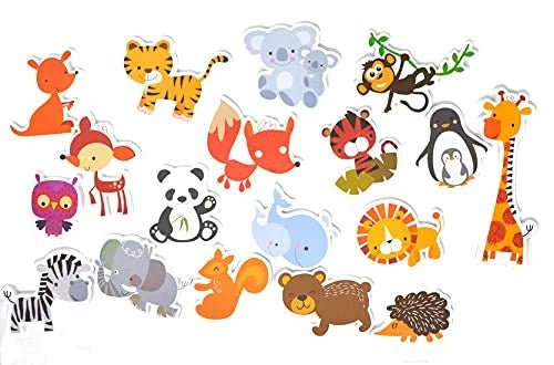 Karaze78 Foam Bath Toys - 18 Piece Land Animals - Mastermind Toys___255111