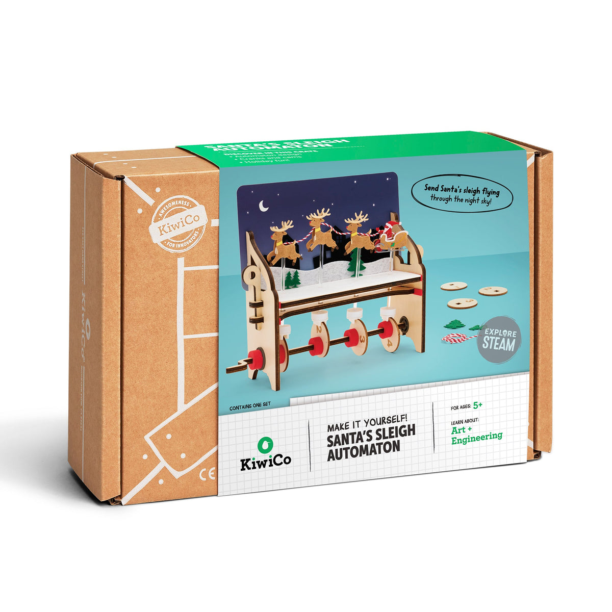 KiwiCo Santa's Sleigh Automaton - Mastermind Toys___257167