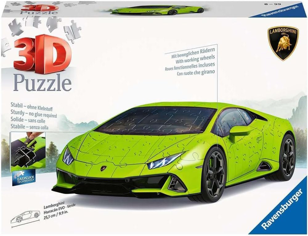 Lamborghini Huracan Verde 3D Puzzle - Mastermind Toys___237037