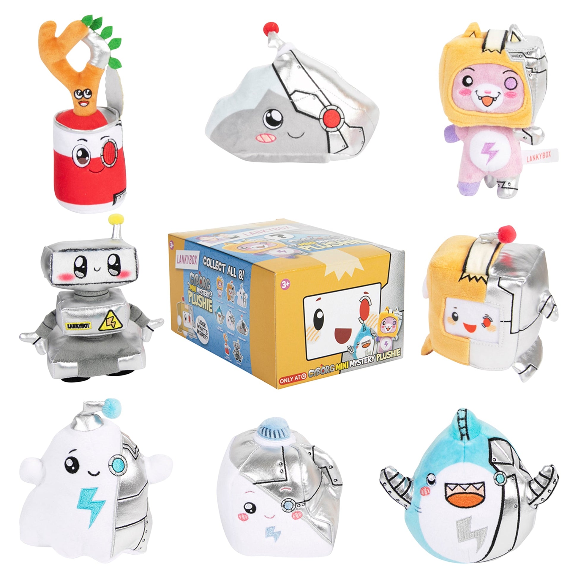 Lanky Box - Mini Mystery Plushie - Cyborg Edition - Mastermind Toys___249102
