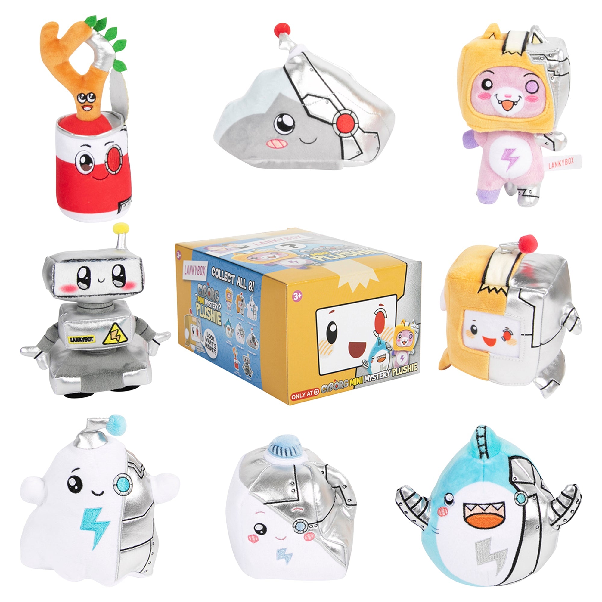 Lanky Box - Mini Mystery Plushie - Cyborg Edition - Mastermind Toys___249102