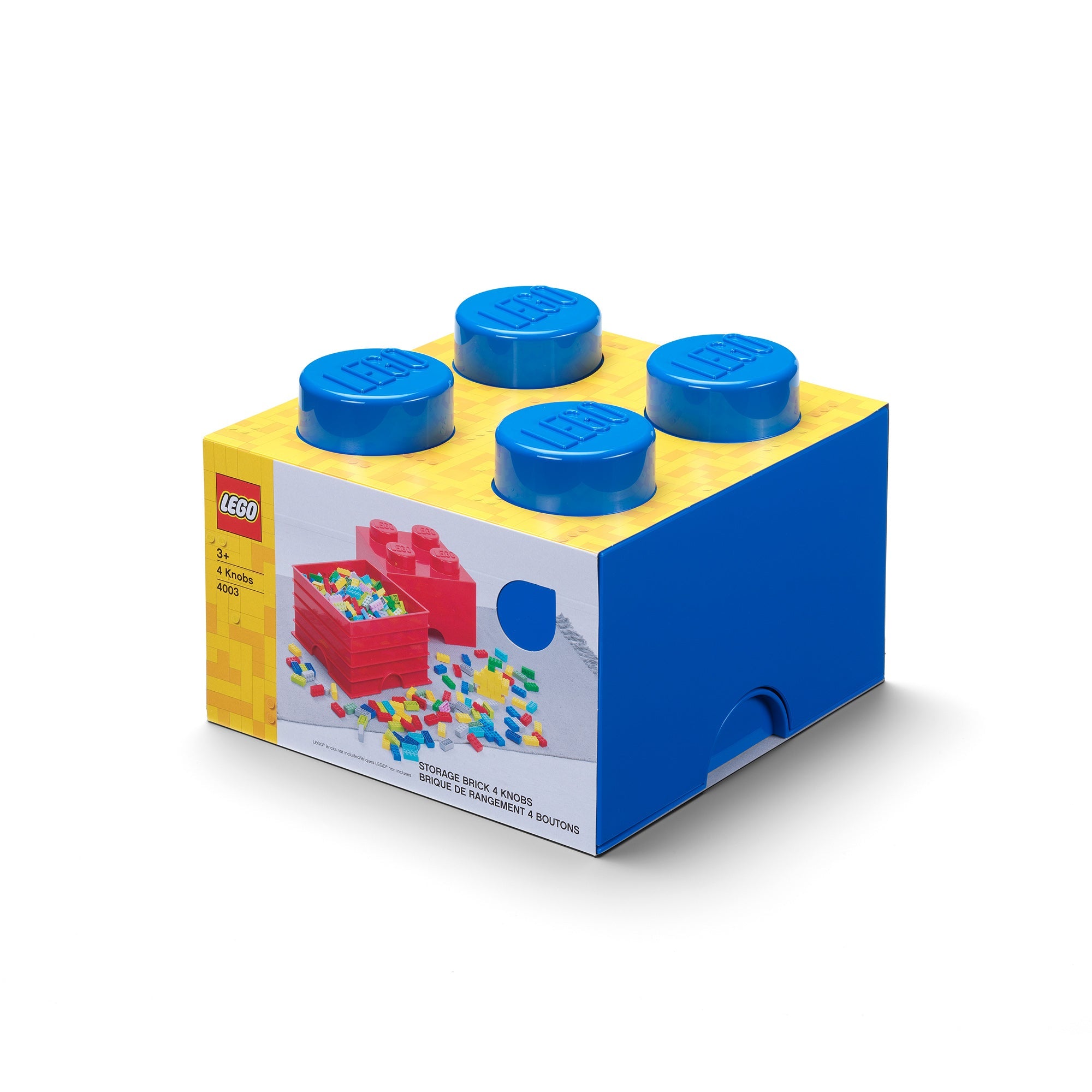 LEGO 4 Knobs Storage Brick - Blue - Mastermind Toys___248620