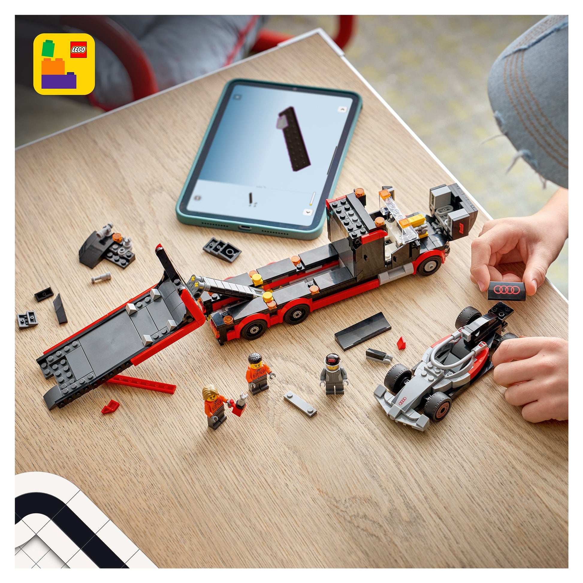 LEGO City F1 Display Truck with Audi F1 Race Car 60493 - Mastermind Toys___249623