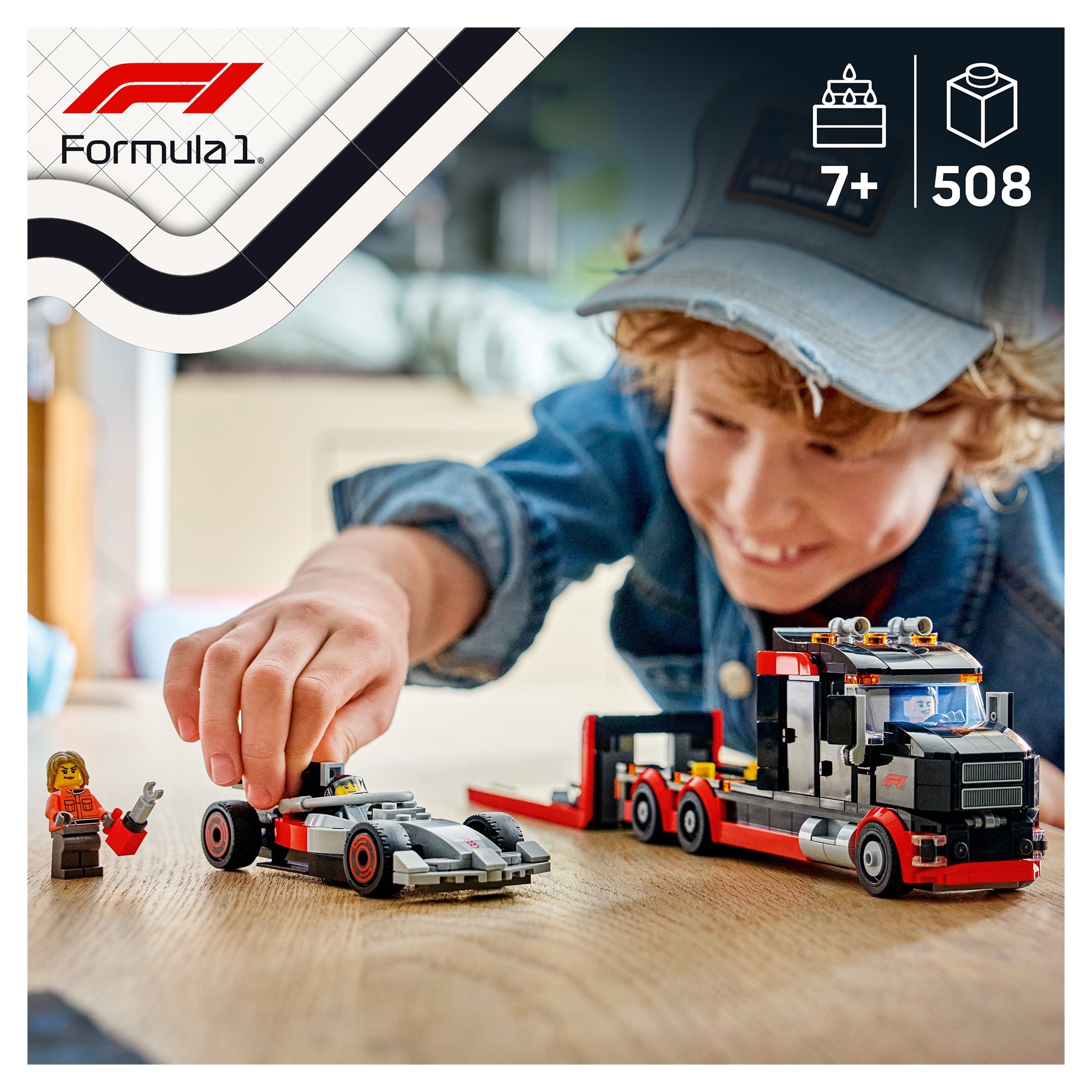 LEGO City F1 Display Truck with Audi F1 Race Car 60493 - Mastermind Toys___249623
