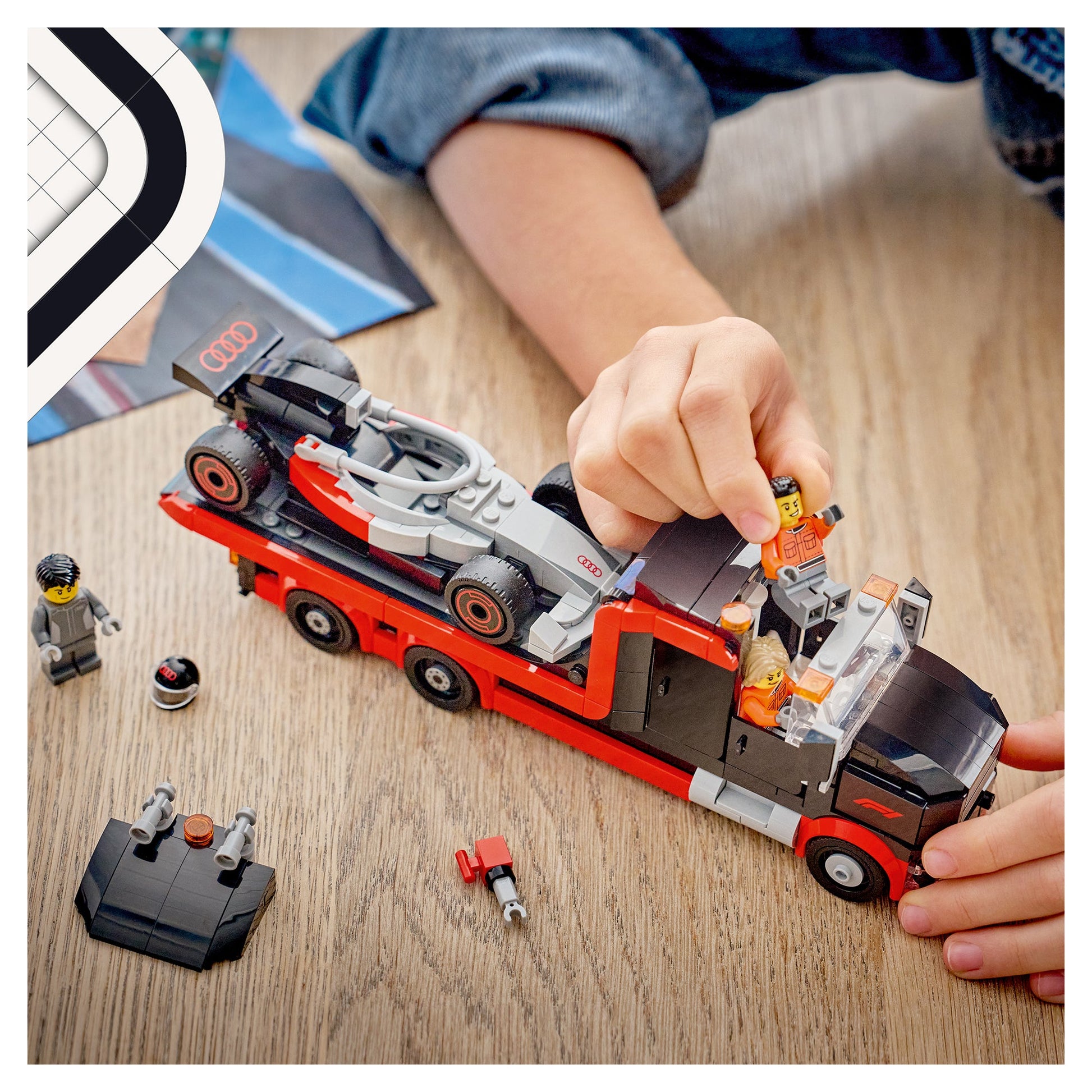 LEGO City F1 Display Truck with Audi F1 Race Car 60493 - Mastermind Toys___249623