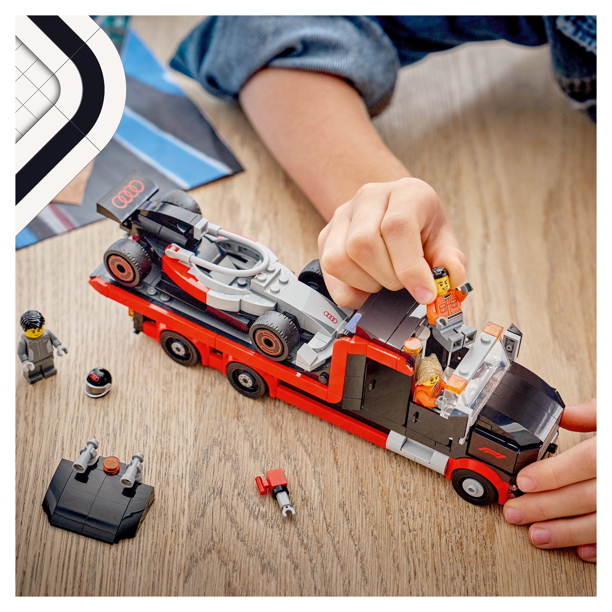 LEGO City F1 Display Truck with Audi F1 Race Car 60493 - Mastermind Toys___249623