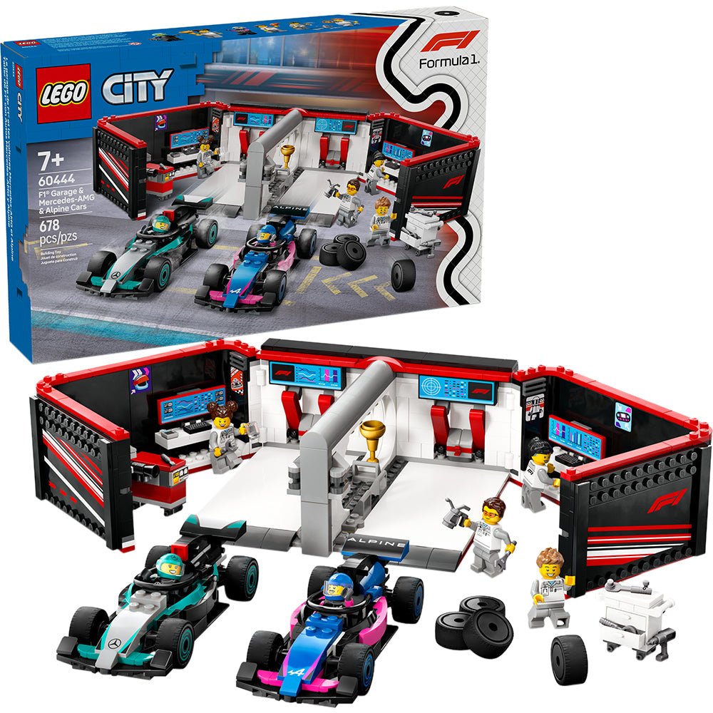 LEGO® City F1® Garage & Mercedes - AMG & Alpine Cars 60444 - Mastermind Toys___244183