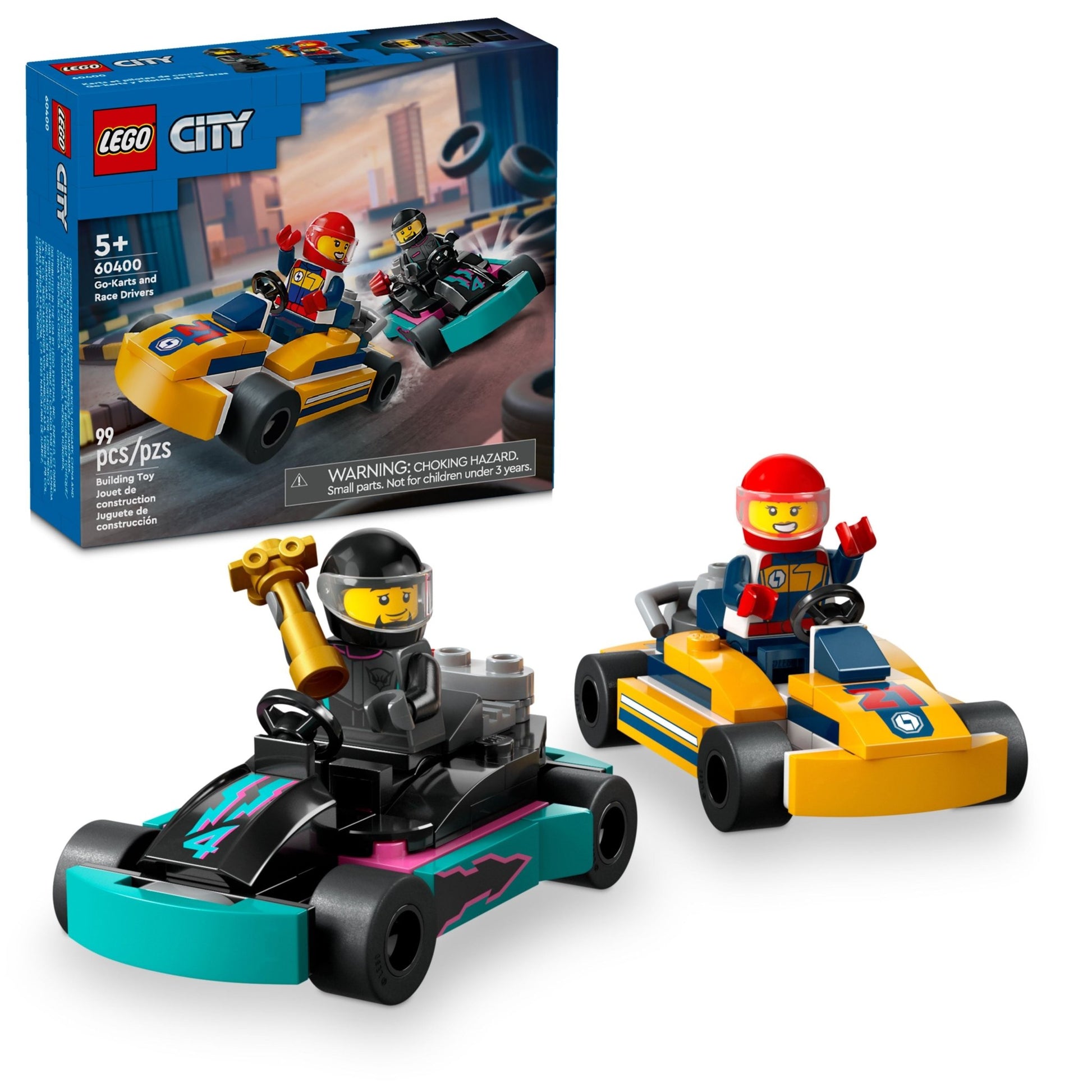 LEGO® City Go-Karts and Race Drivers Toy Set 60400 – Mastermind Toys