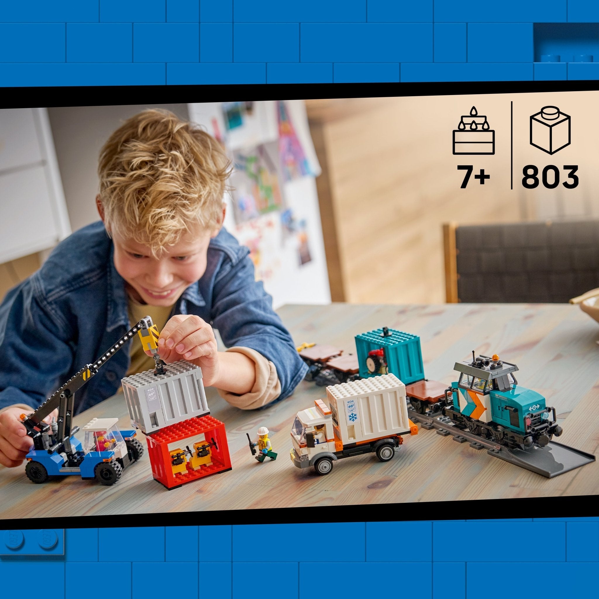 LEGO® City Harbor Freight Train with Crane & Truck 60509 - Mastermind Toys___253857