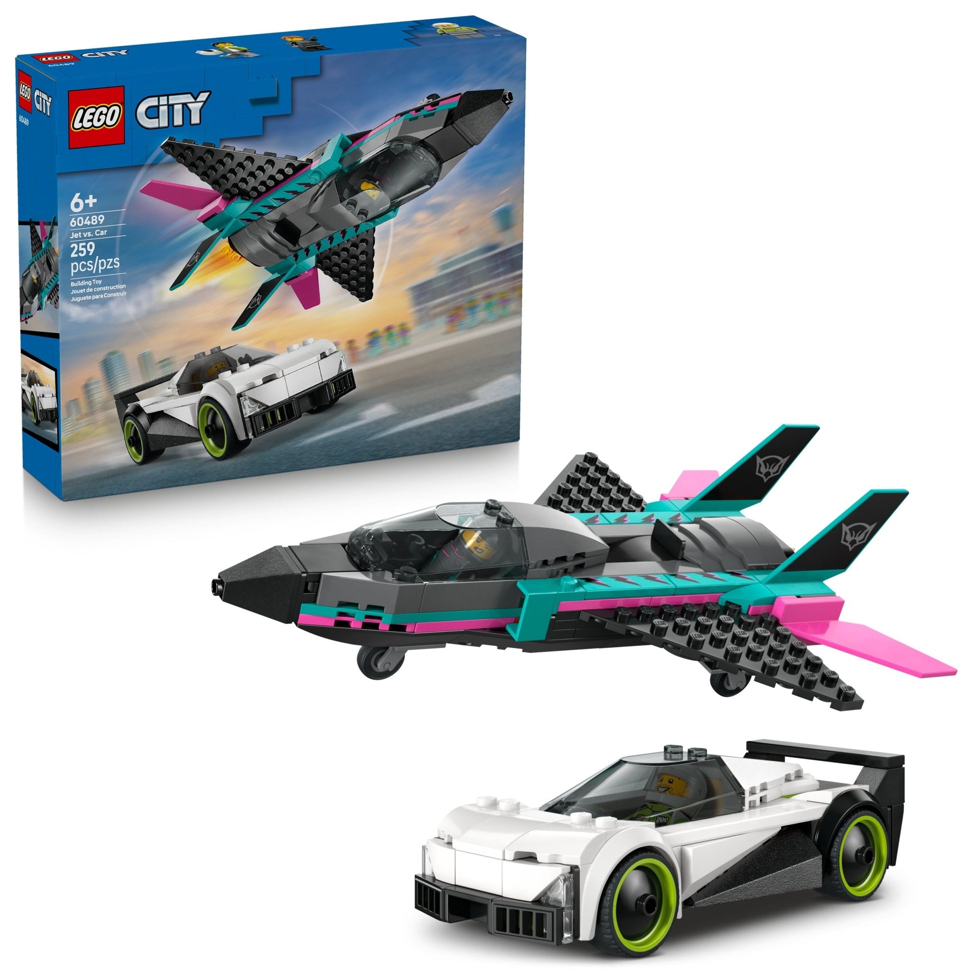 LEGO® City Jet vs. Car 60489 - Mastermind Toys___249540