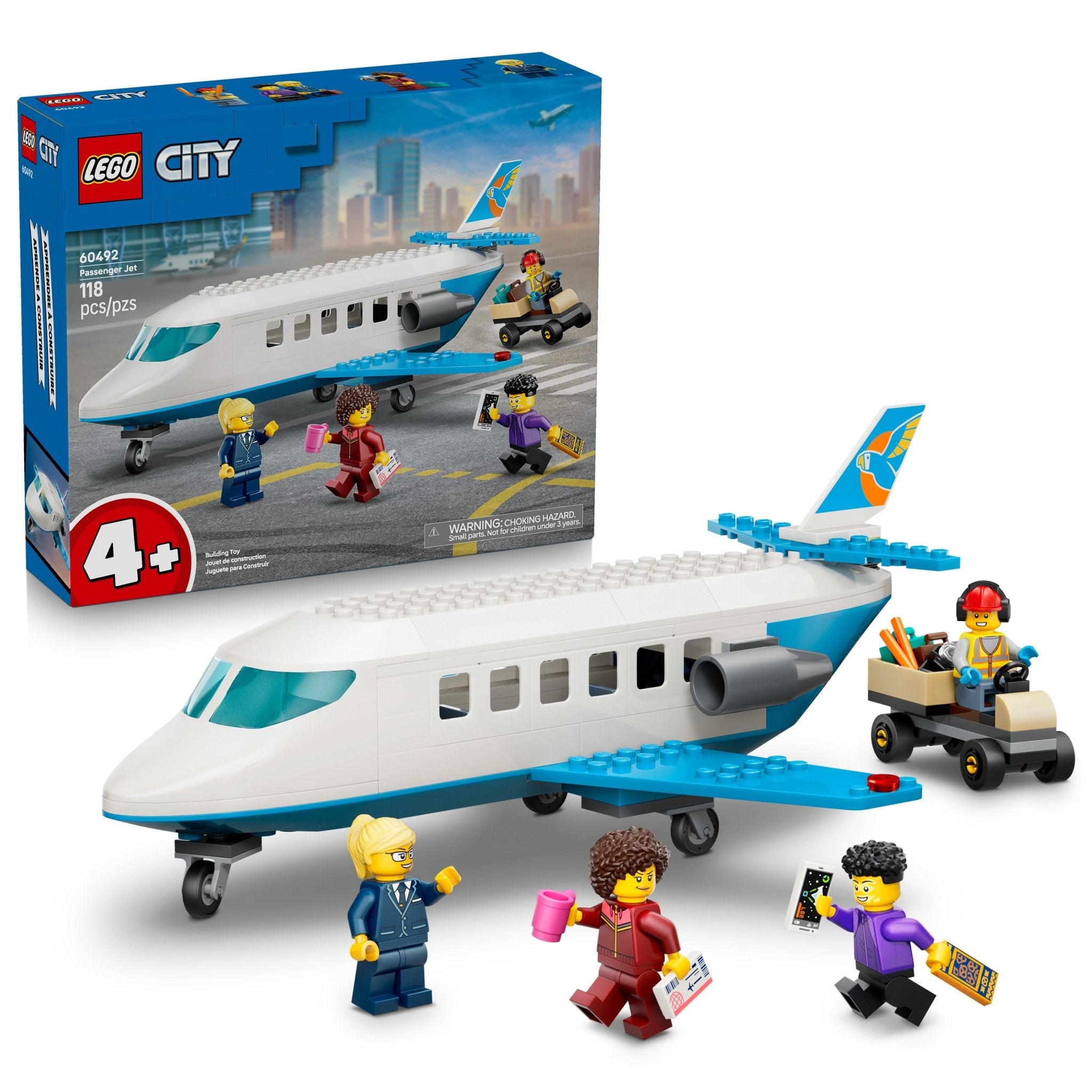 LEGO® City Passenger Jet Building Toy 60492 - Mastermind Toys___253852