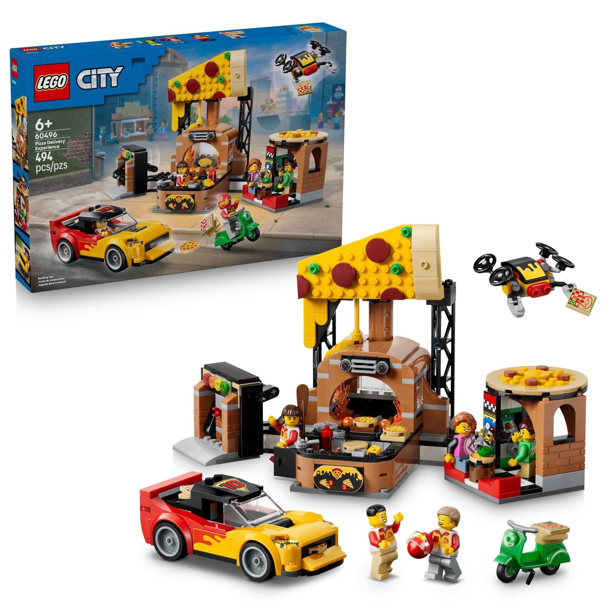 LEGO® City Pizza Delivery Experience with Vehicles 60496 - Mastermind Toys___253854