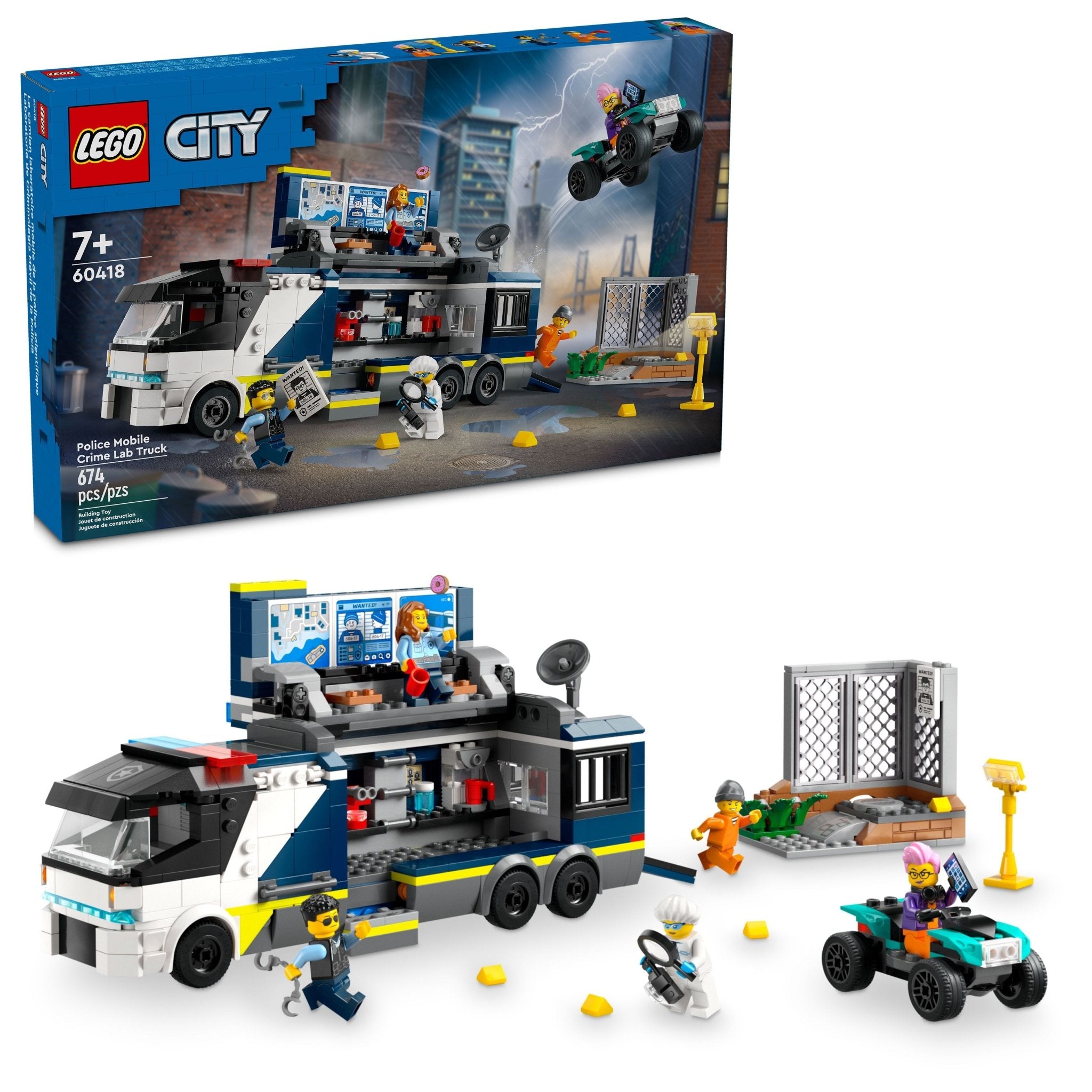 LEGO City Police Mobile Crime Lab Truck Toy 60418 - Mastermind Toys___232570