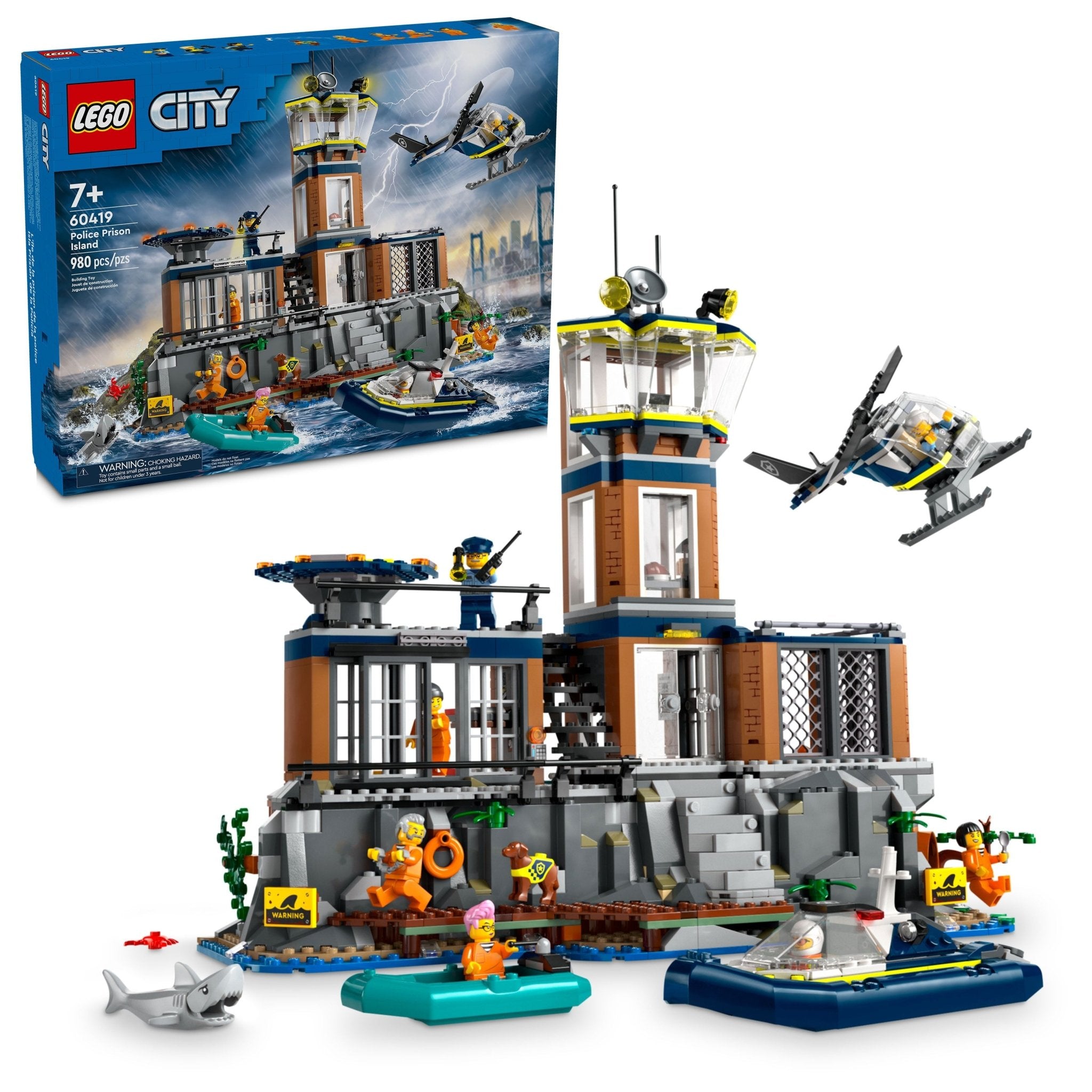 LEGO City Police Prison Island Building Toy 60419 - Mastermind Toys___232583