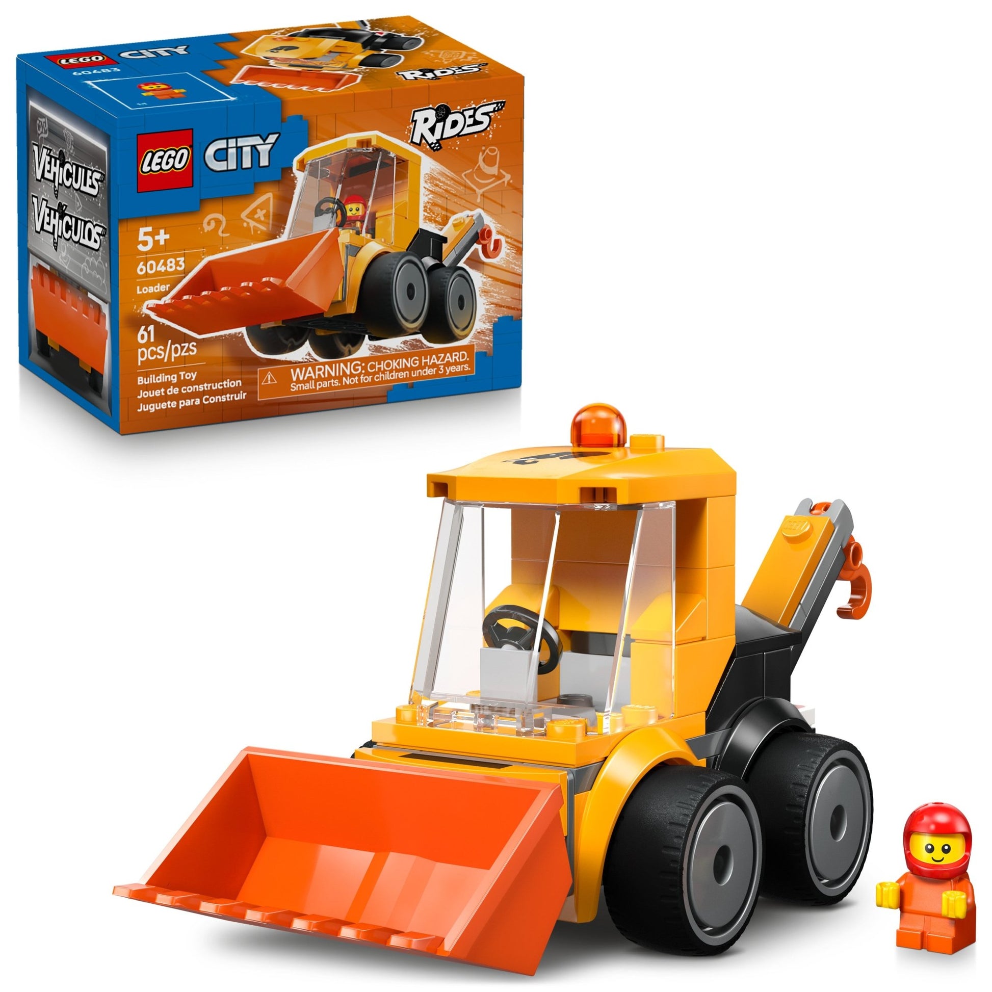 LEGO® City Rides – Construction Loader 60483 - Mastermind Toys___249534
