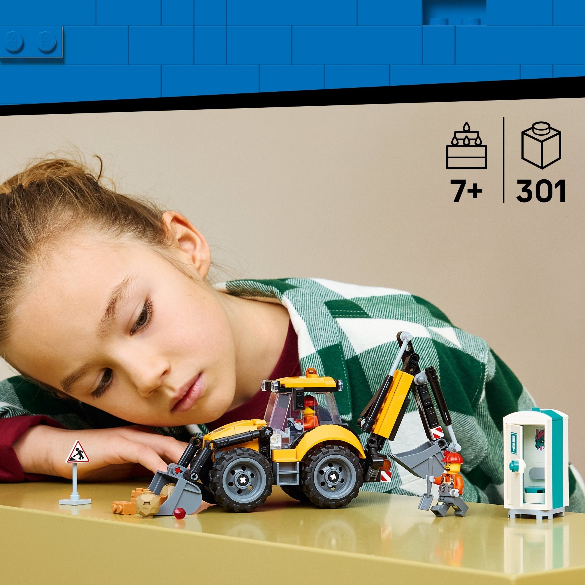 LEGO® City Yellow Backhoe Loader Building Toy 60480 - Mastermind Toys___253851