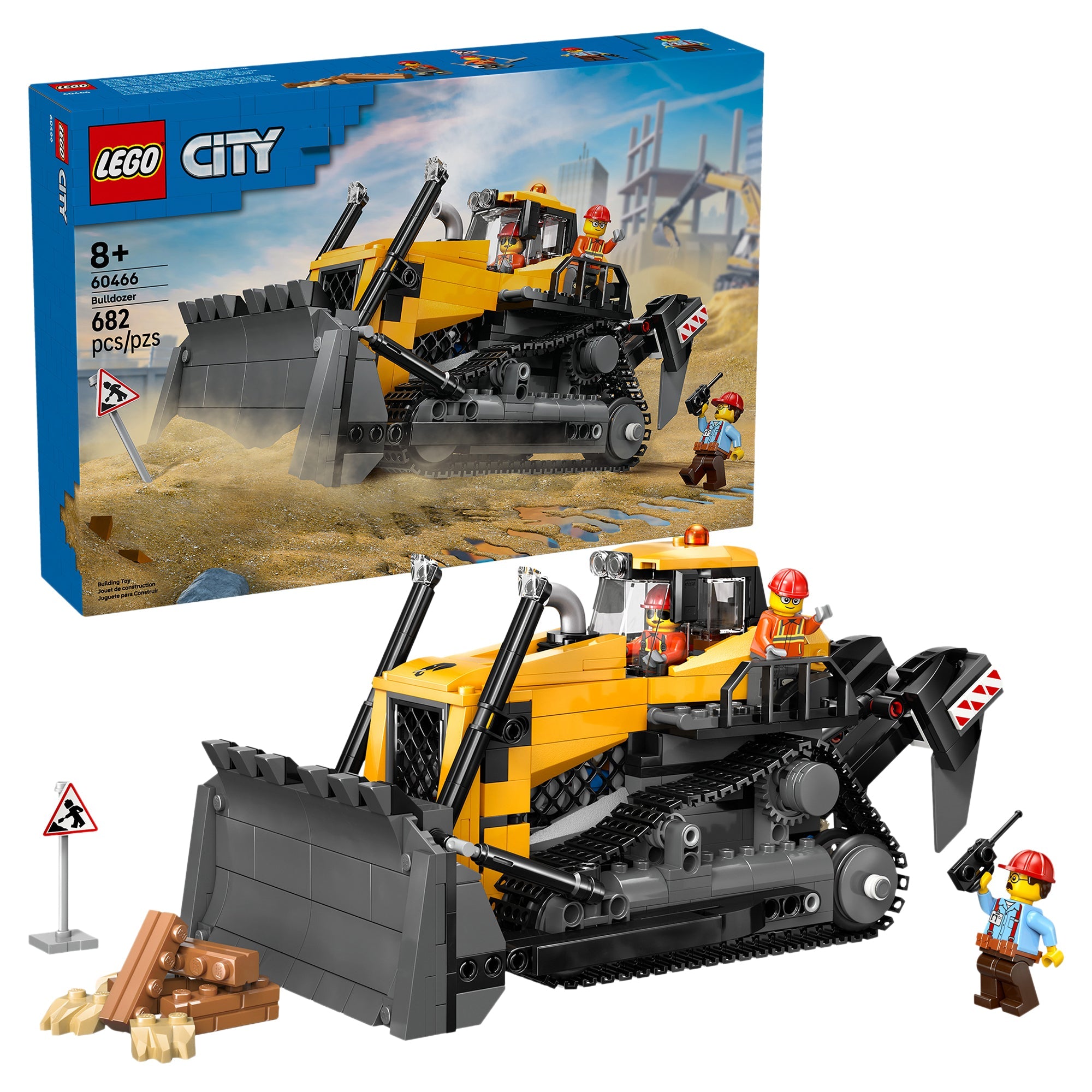 LEGO® City Yellow Bulldozer 60466 - Mastermind Toys___246715