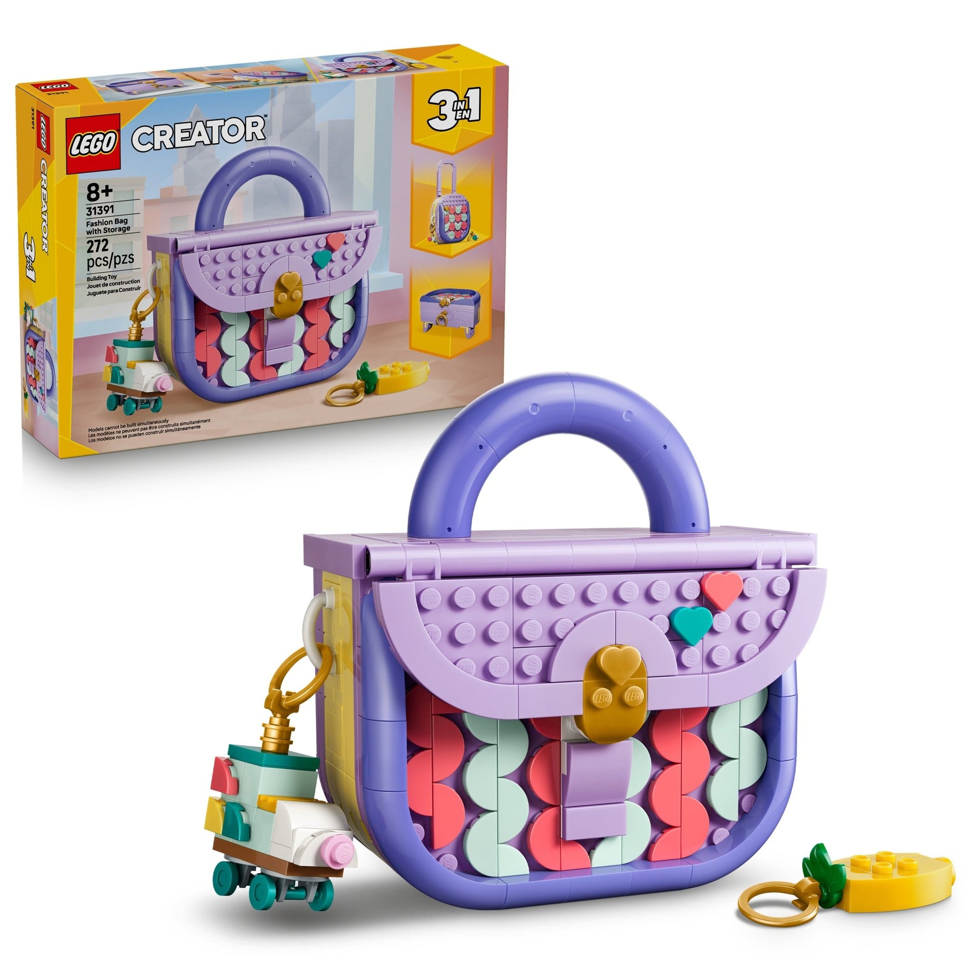 LEGO® Creator 3 in 1 Art Fashion Bag with Storage 31391 - Mastermind Toys___253795