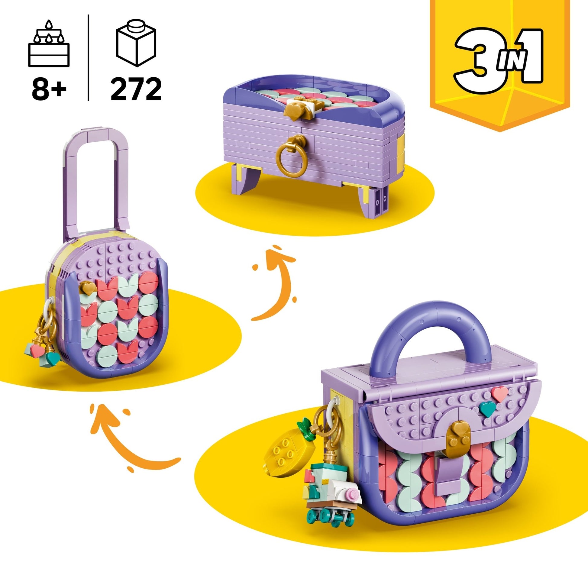 LEGO® Creator 3 in 1 Art Fashion Bag with Storage 31391 - Mastermind Toys___253795