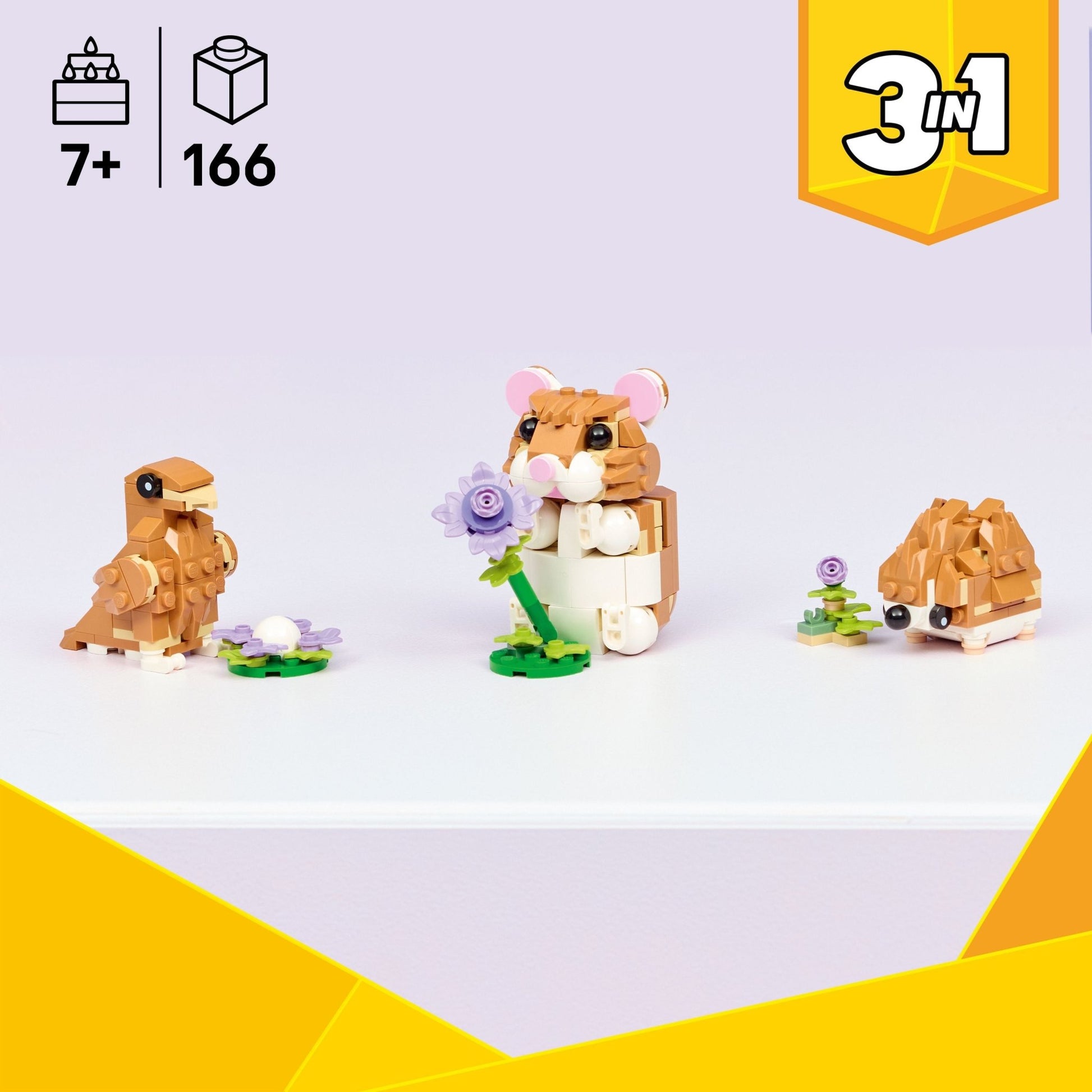 LEGO® Creator 3 in 1 Cute Hamster with a Flower 31376 - Mastermind Toys___249488
