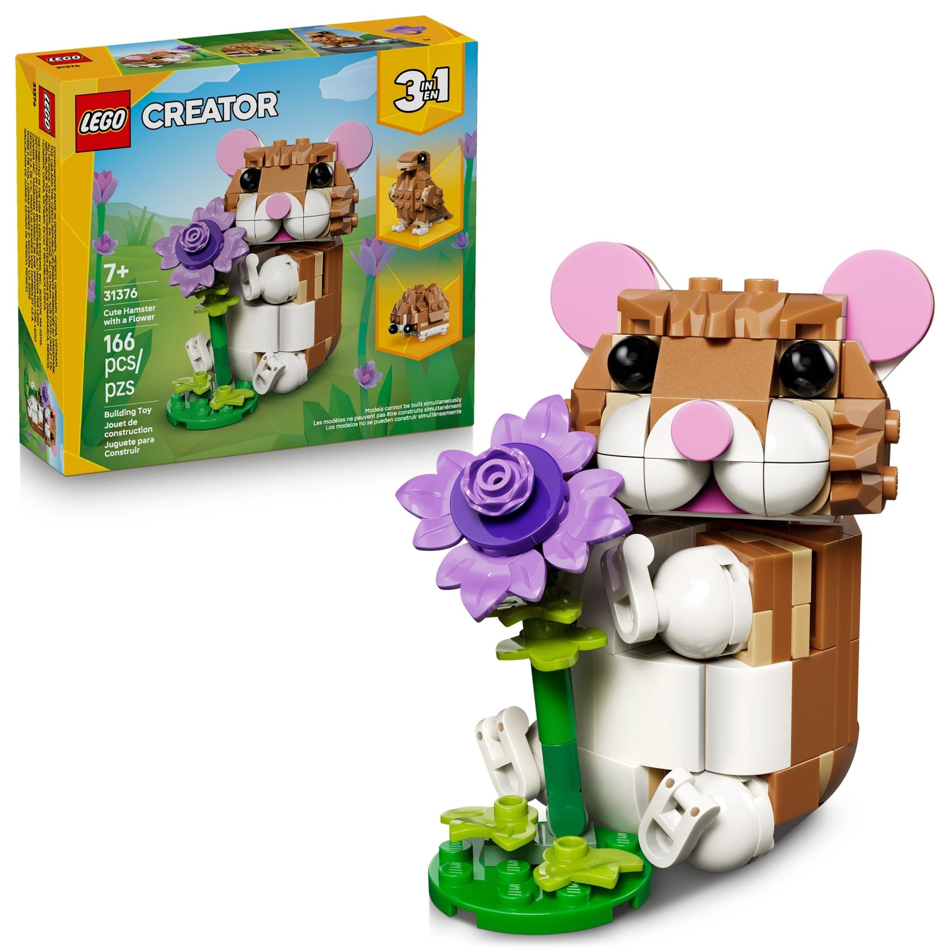 LEGO® Creator 3 in 1 Cute Hamster with a Flower 31376 - Mastermind Toys___249488