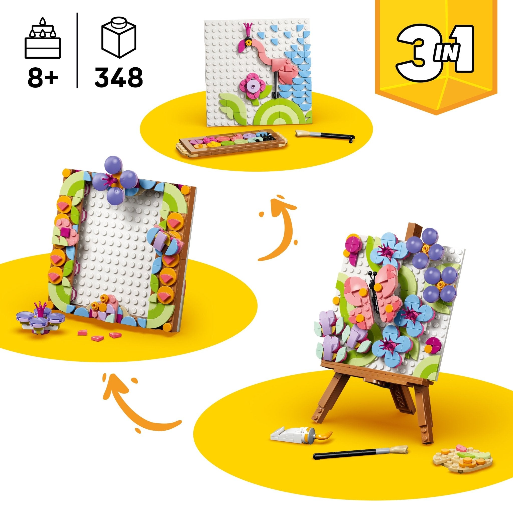 LEGO® Creator 3 in 1 Floral Art Decor Painting 31390 - Mastermind Toys___253794