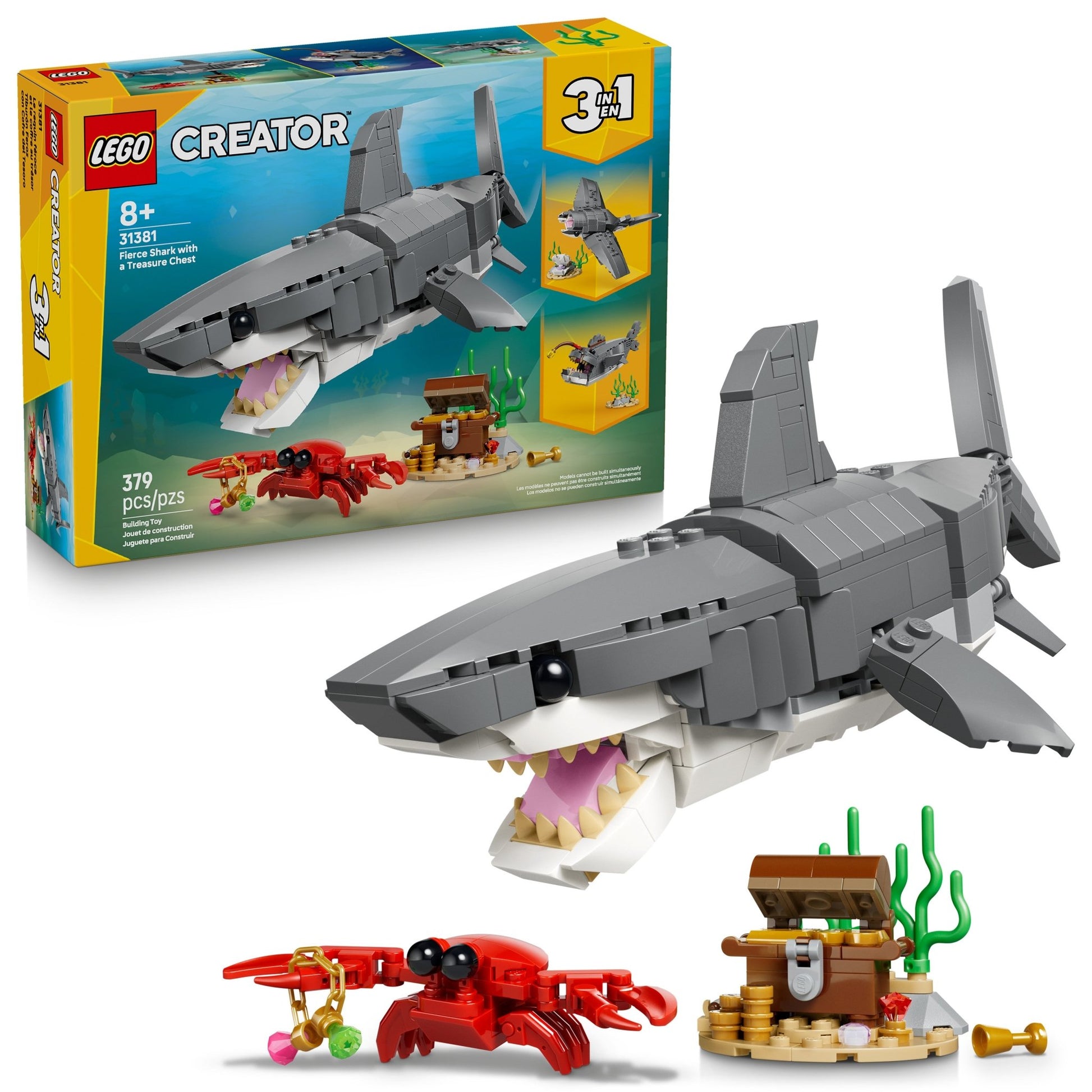 LEGO® Creator Fierce Shark with a Treasure Chest 31381 - Mastermind Toys___249493