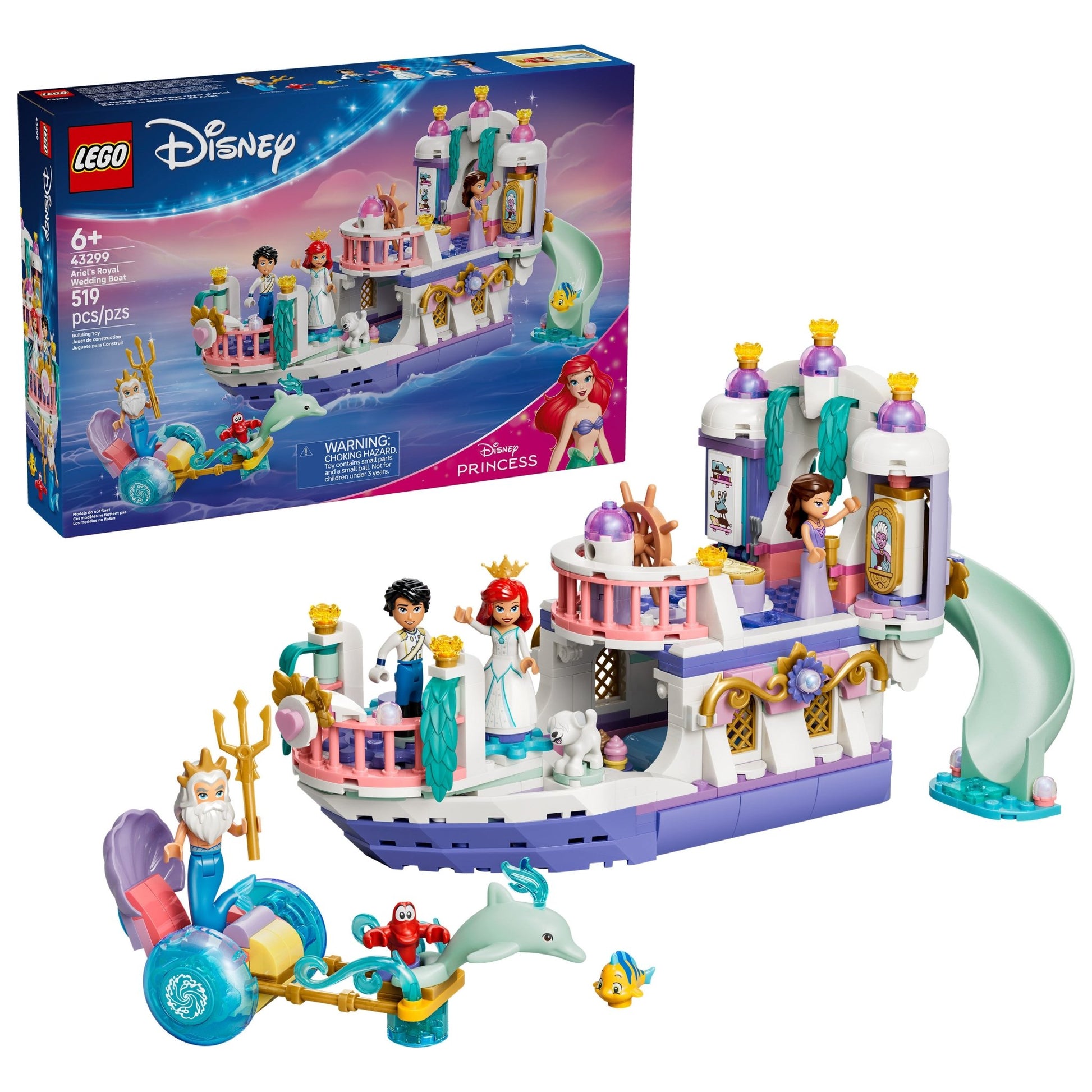 LEGO Disney Princess Ariel’s Royal Wedding Boat 43299 - Mastermind Toys___253849
