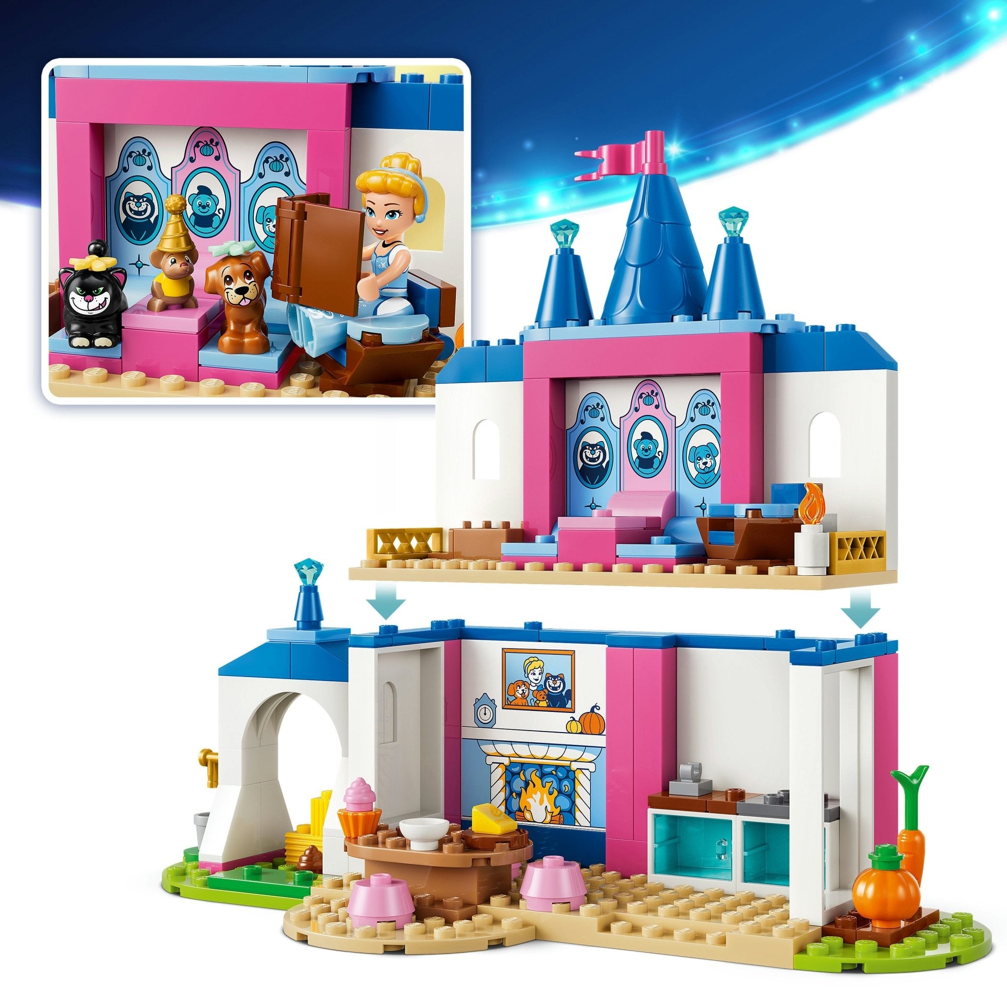 LEGO Disney Princess Cinderella Animal Friends Castle 43283 - Mastermind Toys___253840