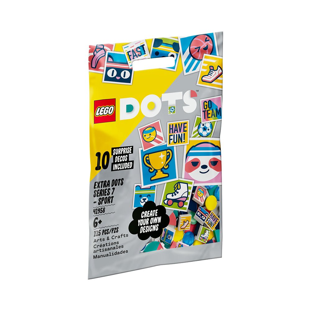 LEGO® DOTS Extra DOTS Series 7 – SPORT 41958 DIY Decoration Kit (115 Pieces) - Mastermind Toys___226817
