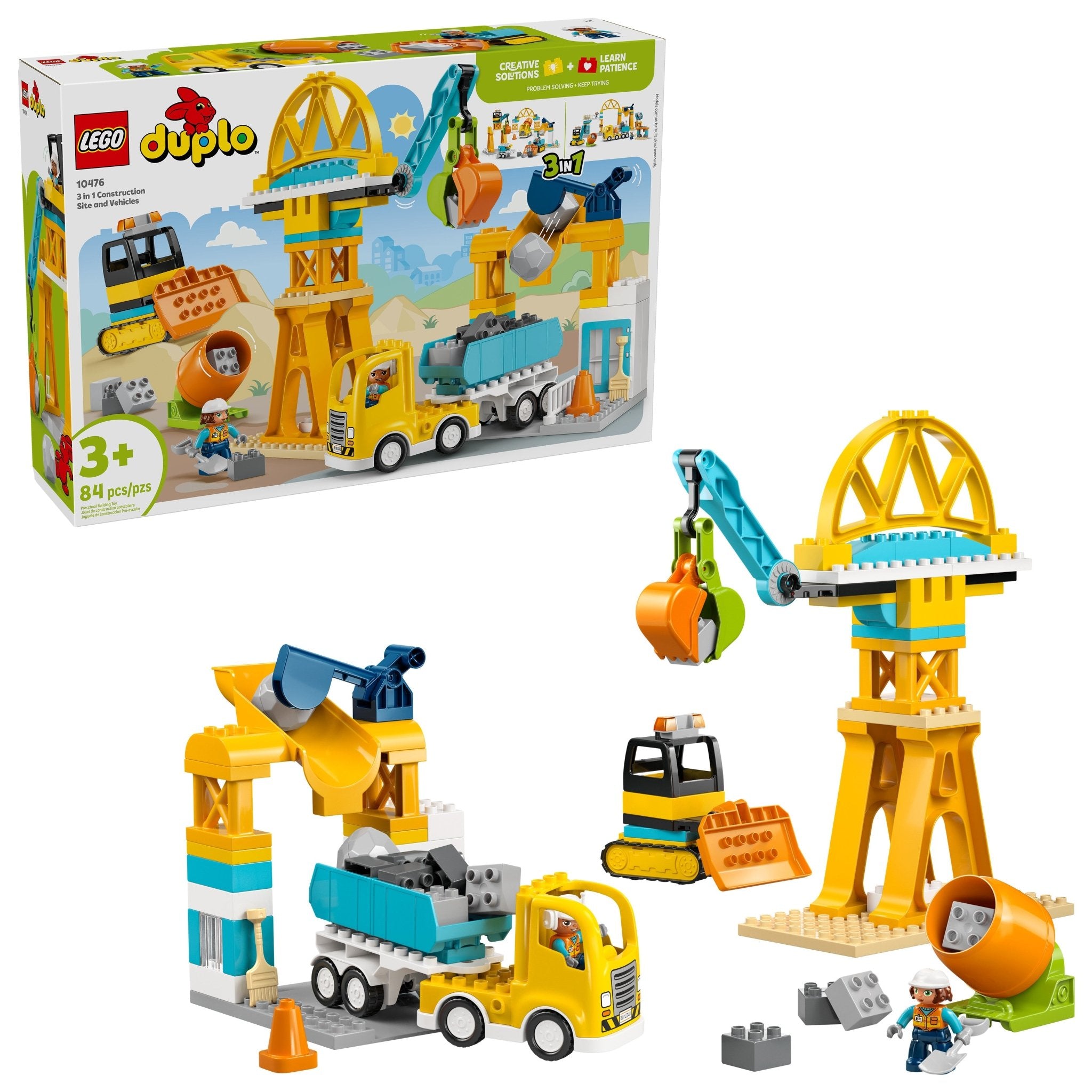 LEGO® DUPLO® Town 3 in 1 Construction Site and Vehicles 10476 - Mastermind Toys___249466
