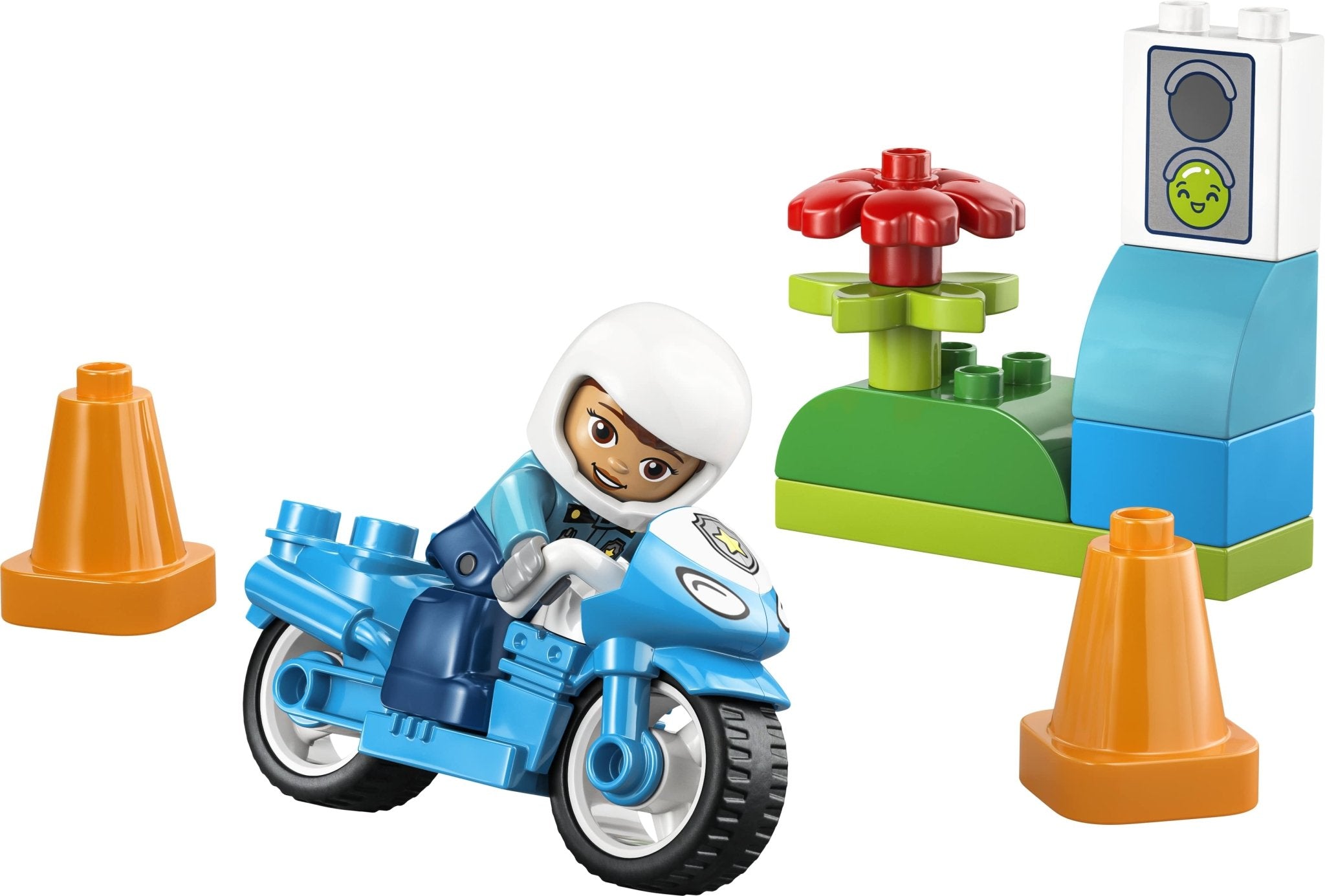 LEGO® DUPLO® Town Blue Police Motorcycle Playset 10471 - Mastermind Toys___249462