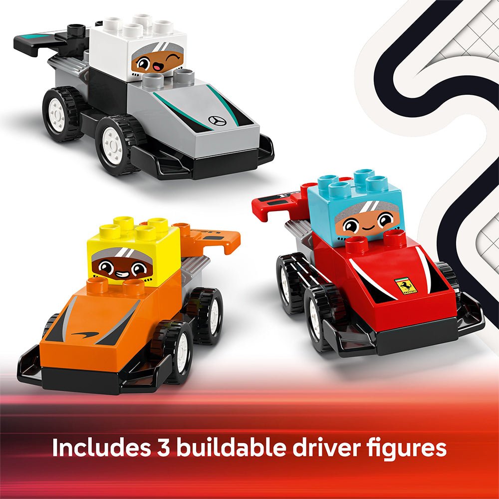 LEGO® DUPLO® Town F1® Team Race Cars & Drivers 10445 - Mastermind Toys___244206