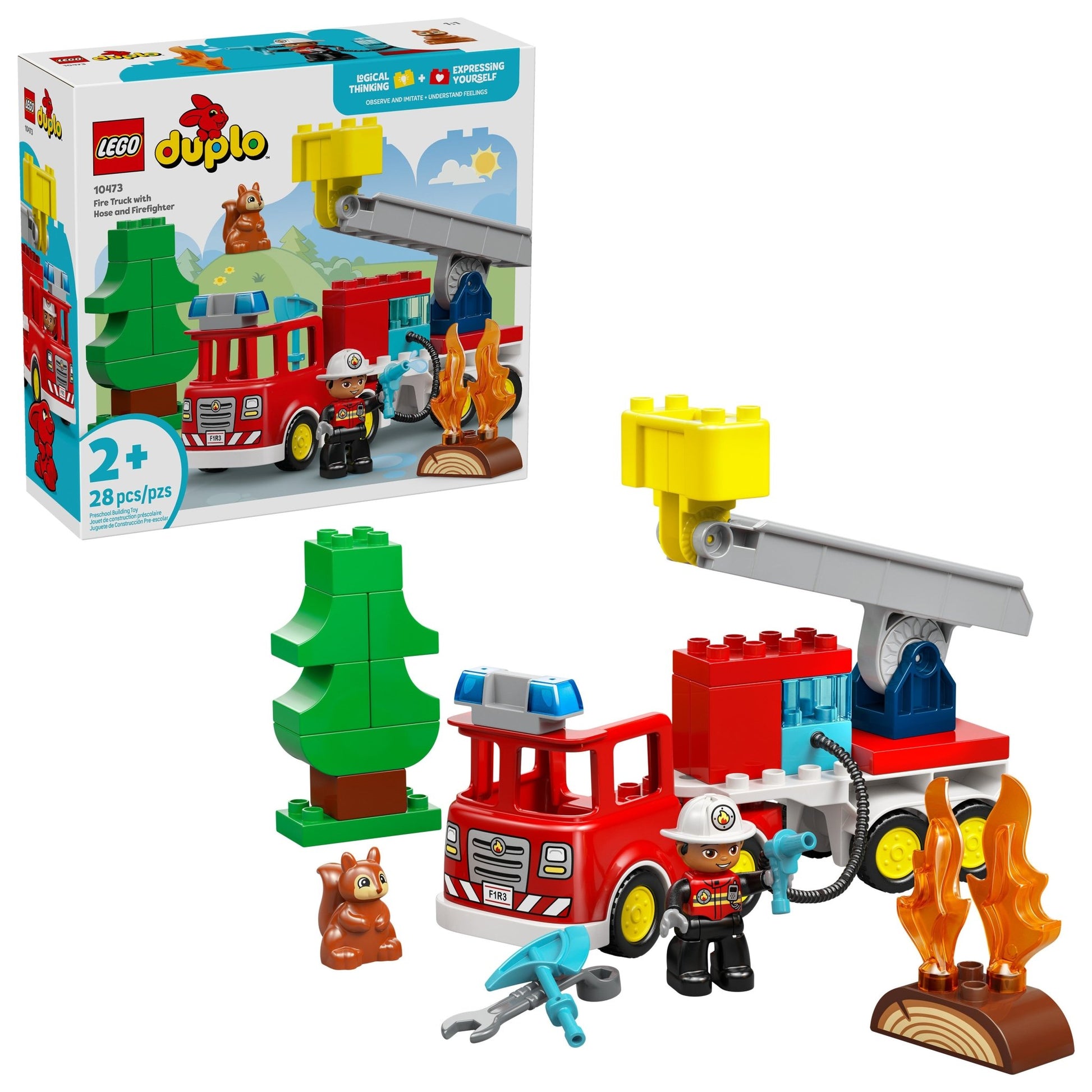 LEGO® DUPLO® Town Fire Truck with Hose and Firefighter 10473 - Mastermind Toys___249463