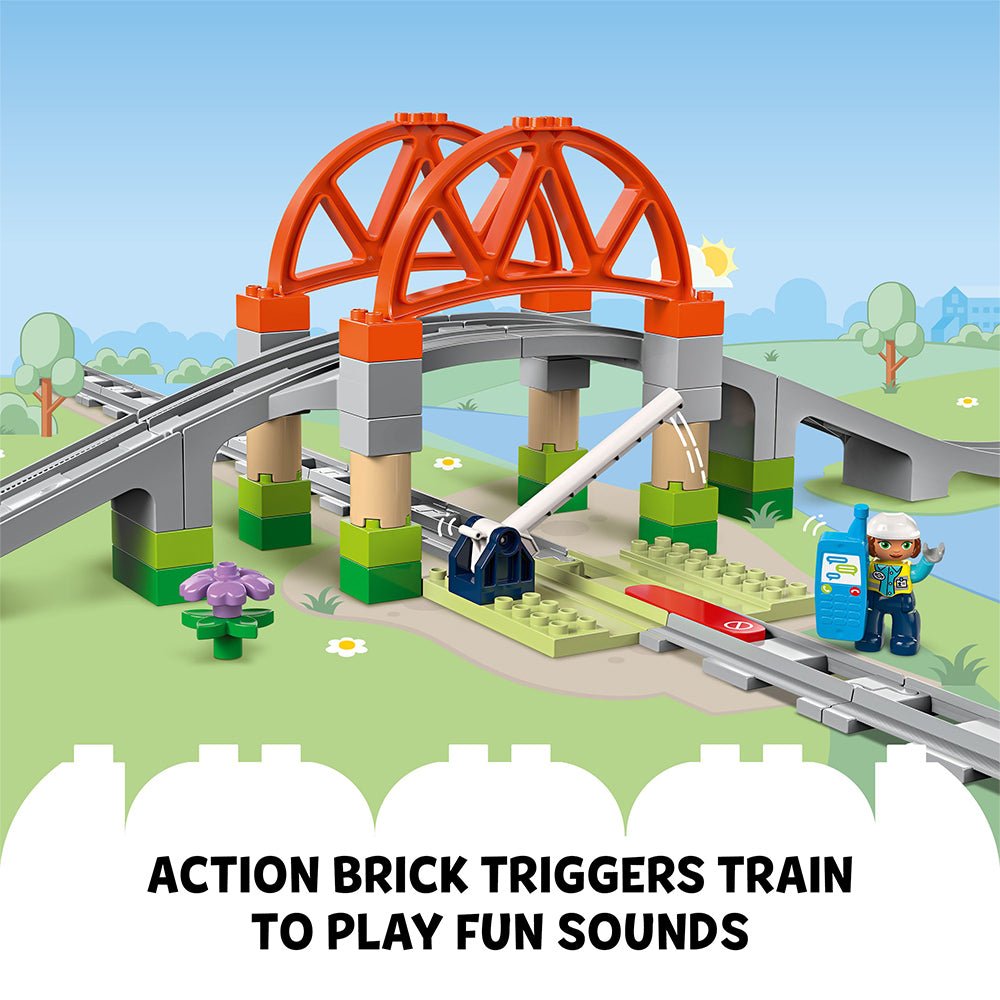 LEGO® DUPLO® Town Train Bridge and Tracks 10426 - Mastermind Toys___244204