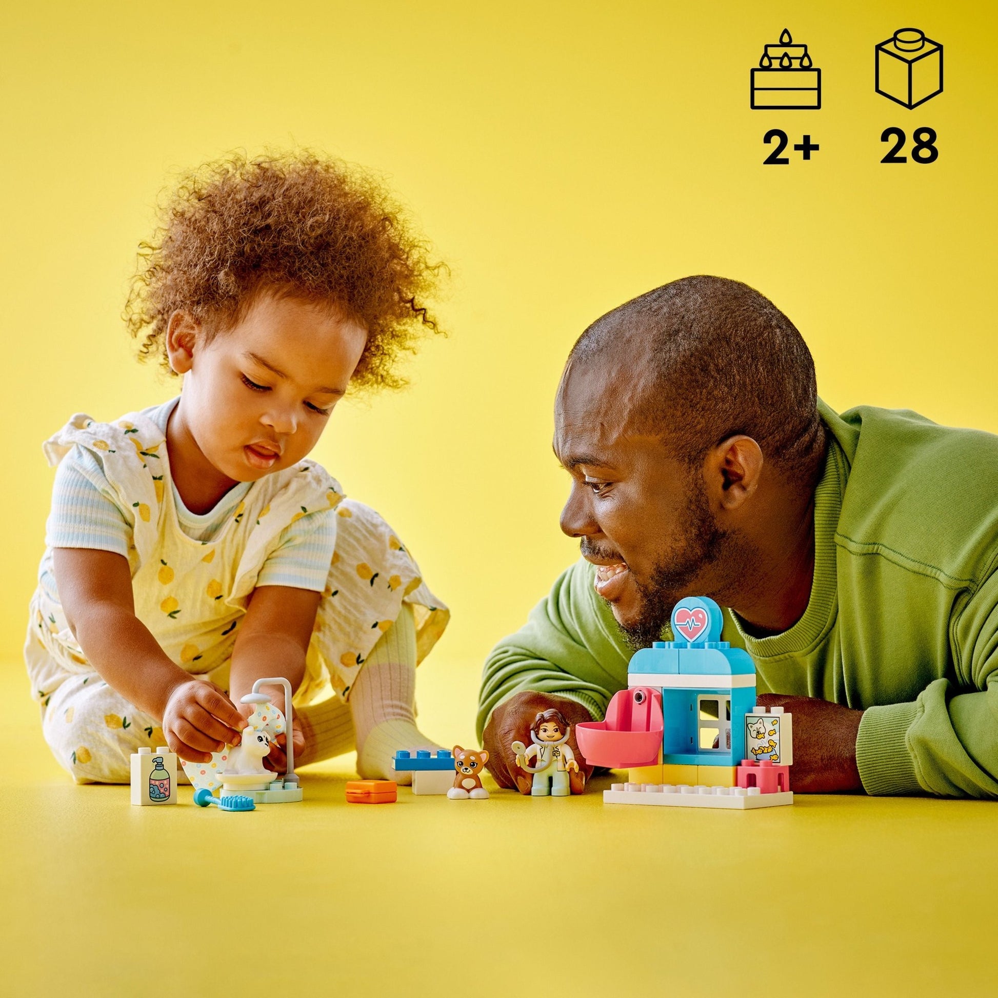 LEGO DUPLO Town Visit to the Vet Clinic Toy, Prete - Mastermind Toys___232562