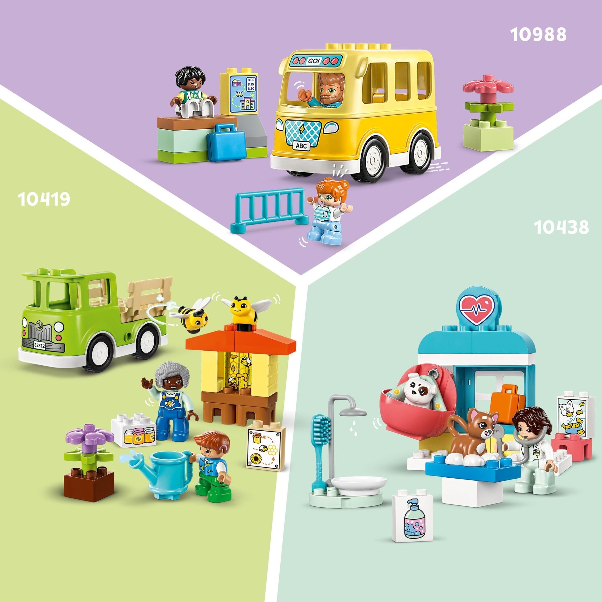 LEGO DUPLO Town Visit to the Vet Clinic Toy, Pretend Play Toy 10438 - Mastermind Toys___232562