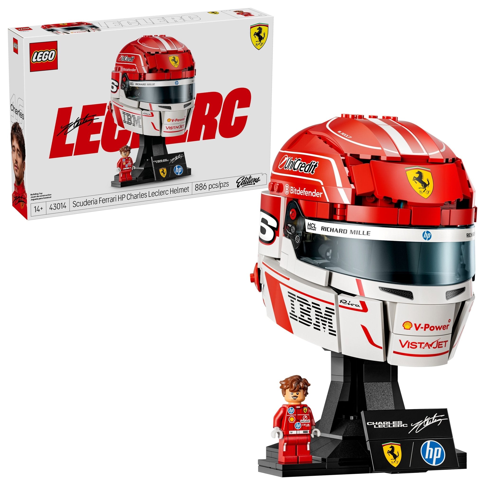 LEGO Editions Scuderia Ferrari HP Charles Leclerc Helmet 43014 - Mastermind Toys___253732