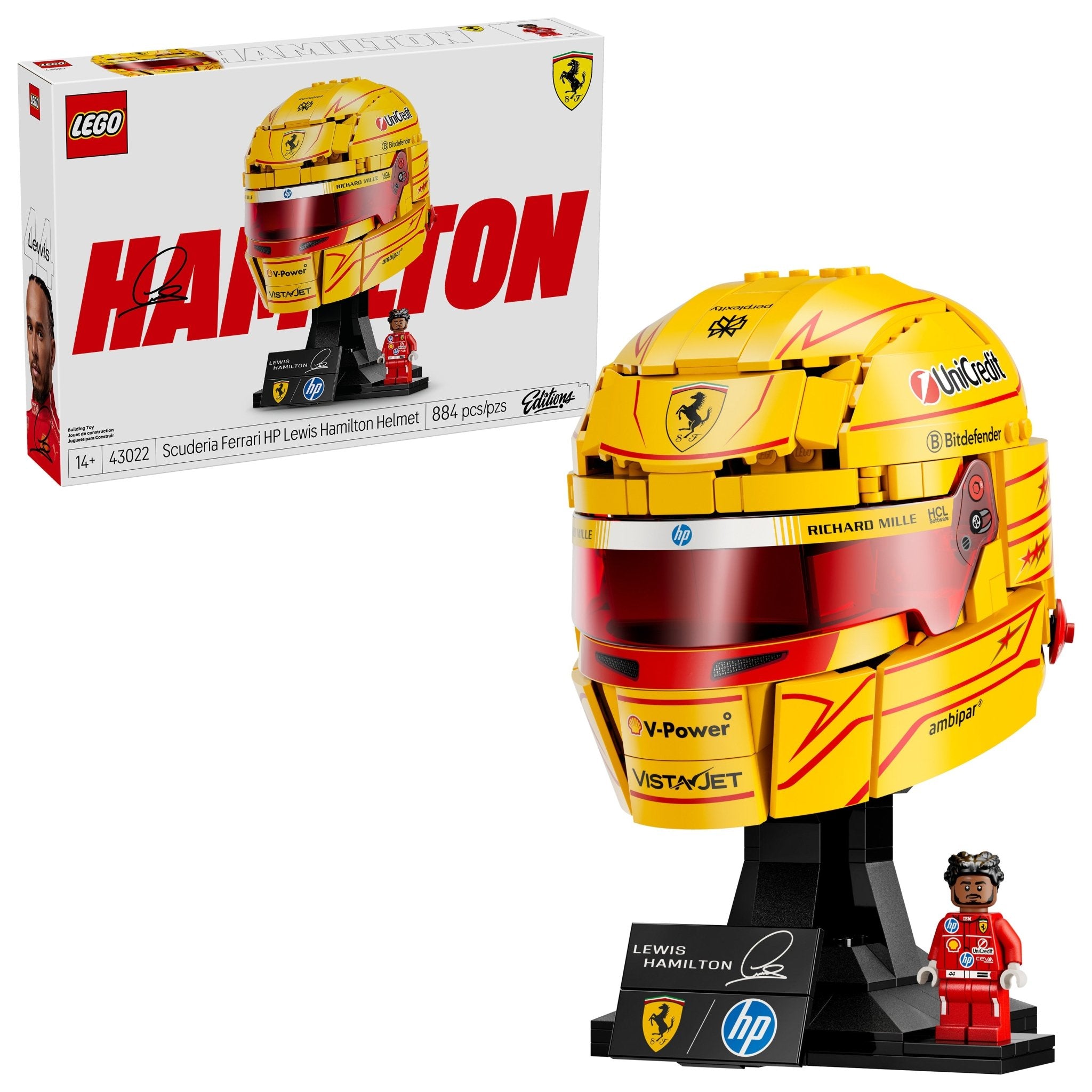 LEGO Editions Scuderia Ferrari HP Lewis Hamilton Helmet 43022 - Mastermind Toys___253736