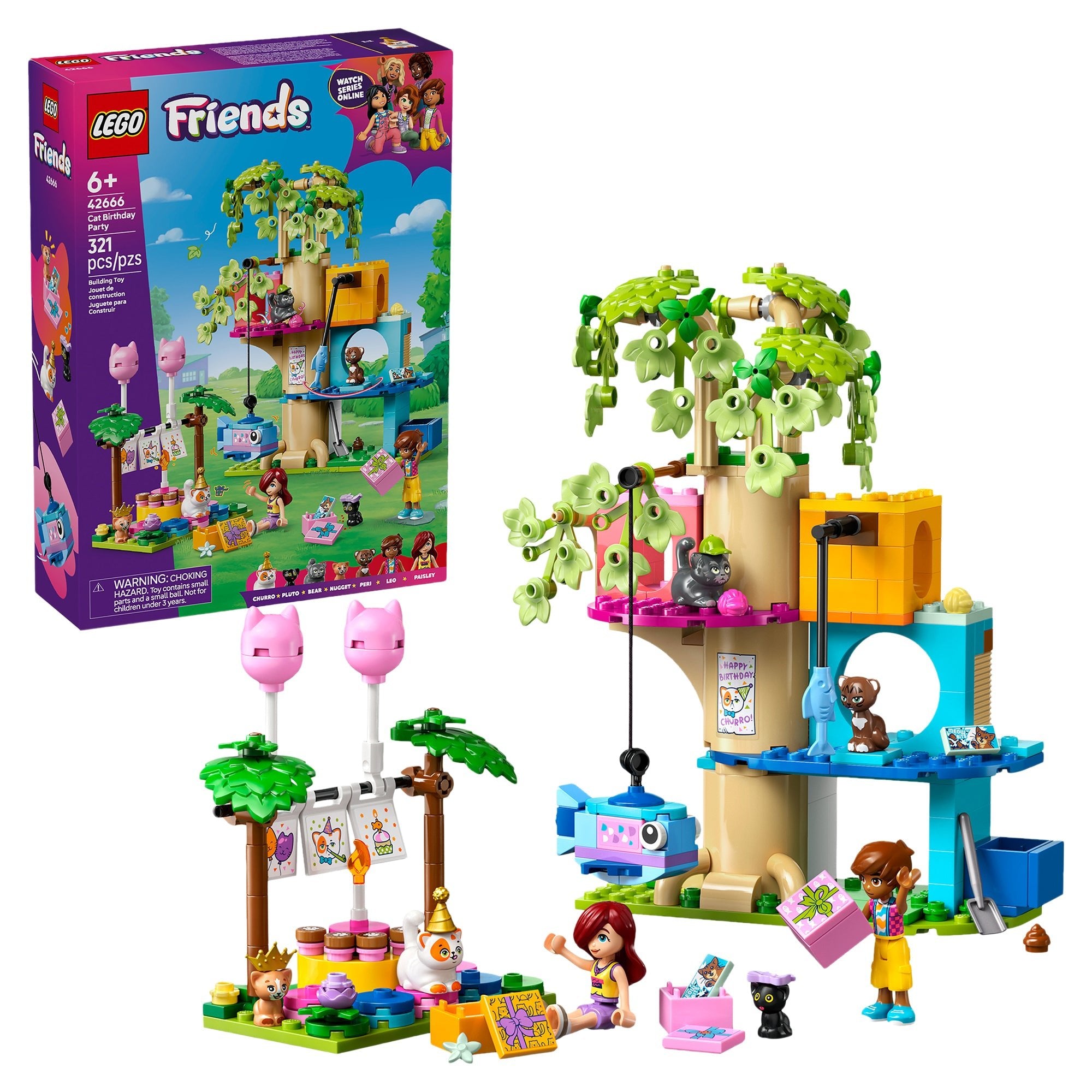LEGO® Friends Cat Birthday Party & Tree House – Mastermind Toys