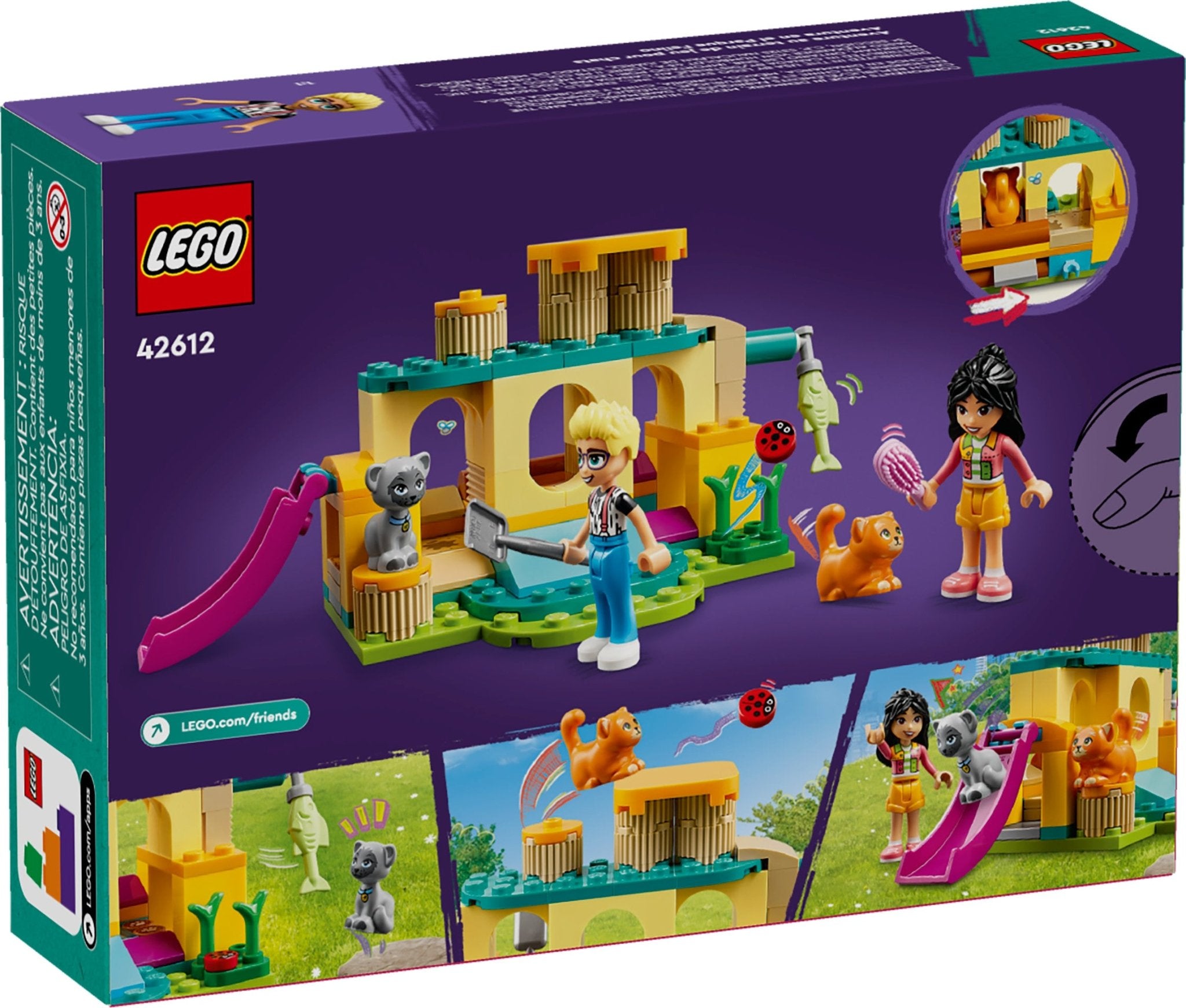 LEGO Friends Cat Playground Adventure Set, Pretend Animal Toy 42612 - Mastermind Toys___232462