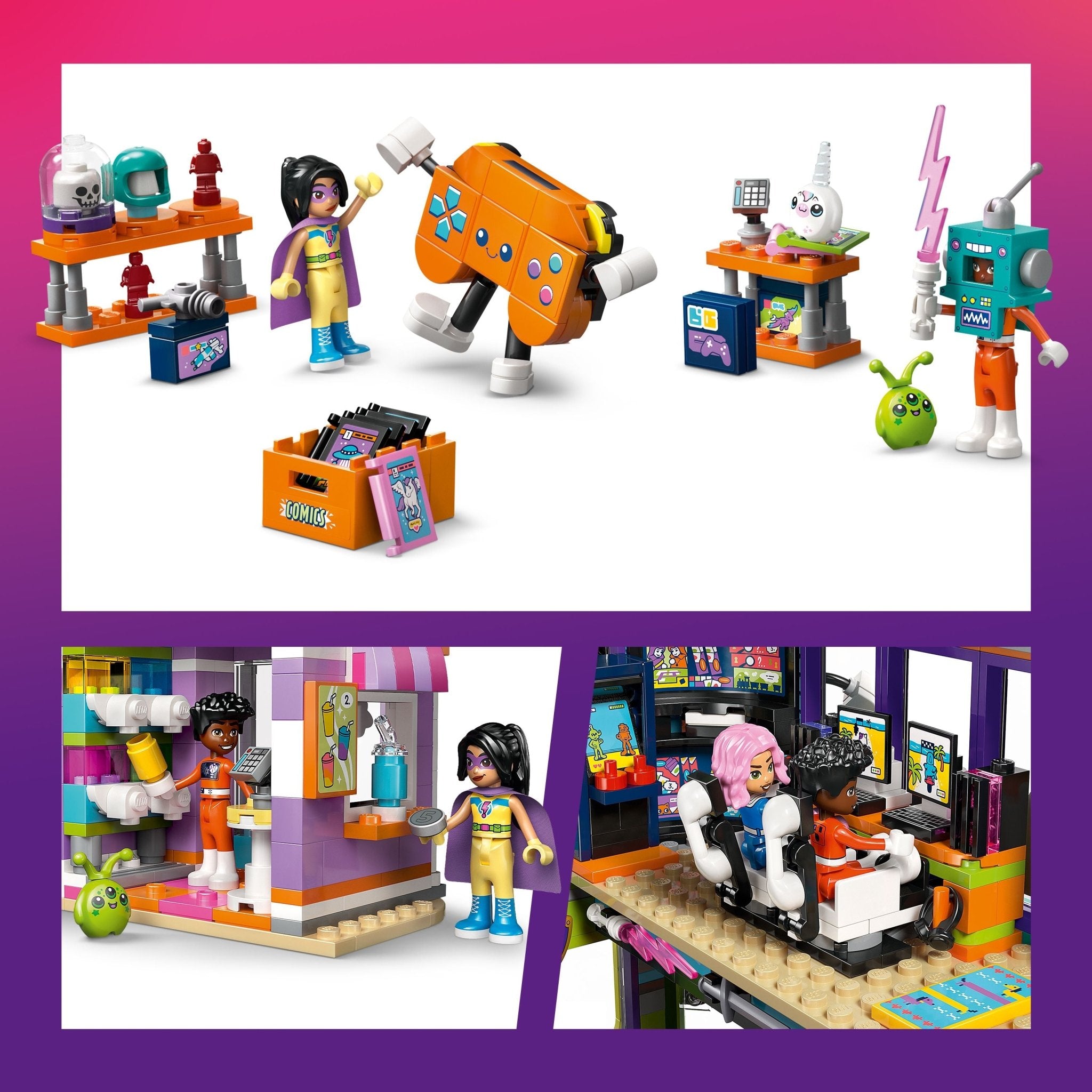 LEGO® Friends Comic Book & Game Store 42674 - Mastermind Toys___249506