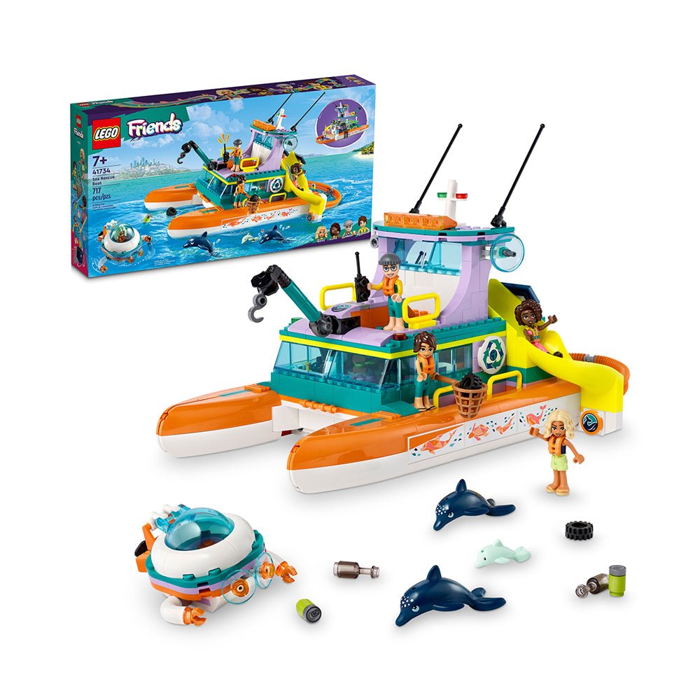 LEGO Friends Sea Rescue Boat 41734 Building Toy Set (717 Pieces) - Mastermind Toys___229671
