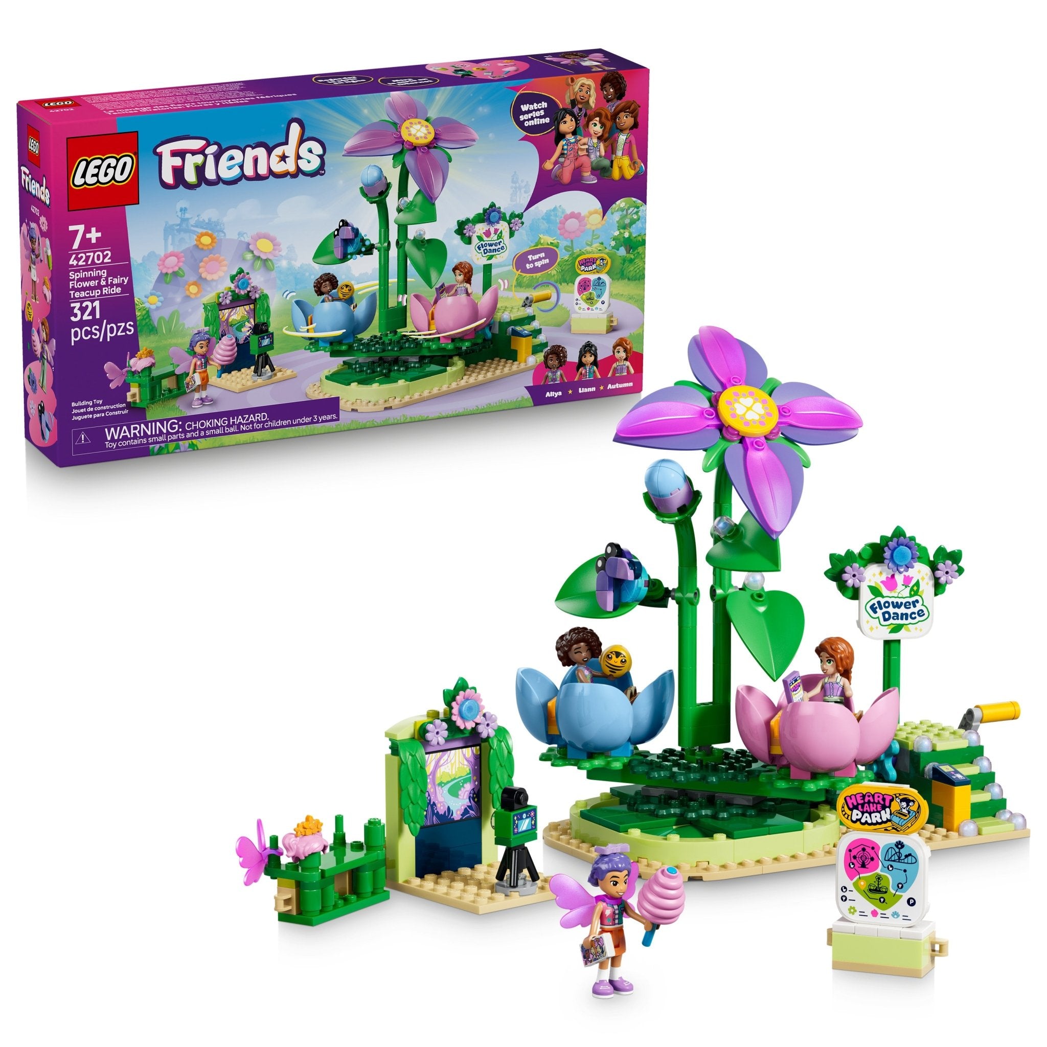 LEGO® Friends Spinning Flower & Fairy Teacup Ride 42702 - Mastermind Toys___253828