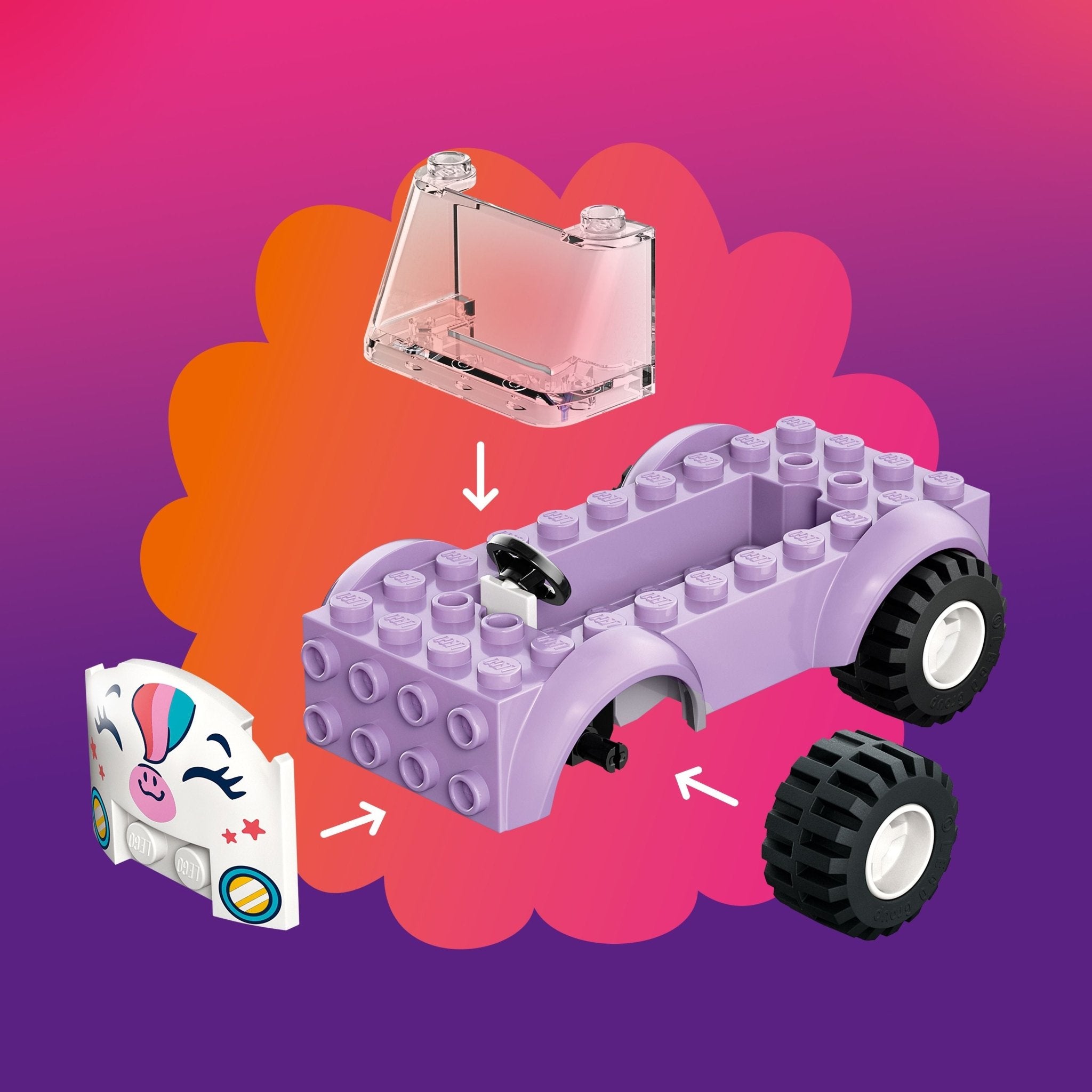 LEGO® Friends Unicorn Cake Delivery Car 42675 - Mastermind Toys___249507